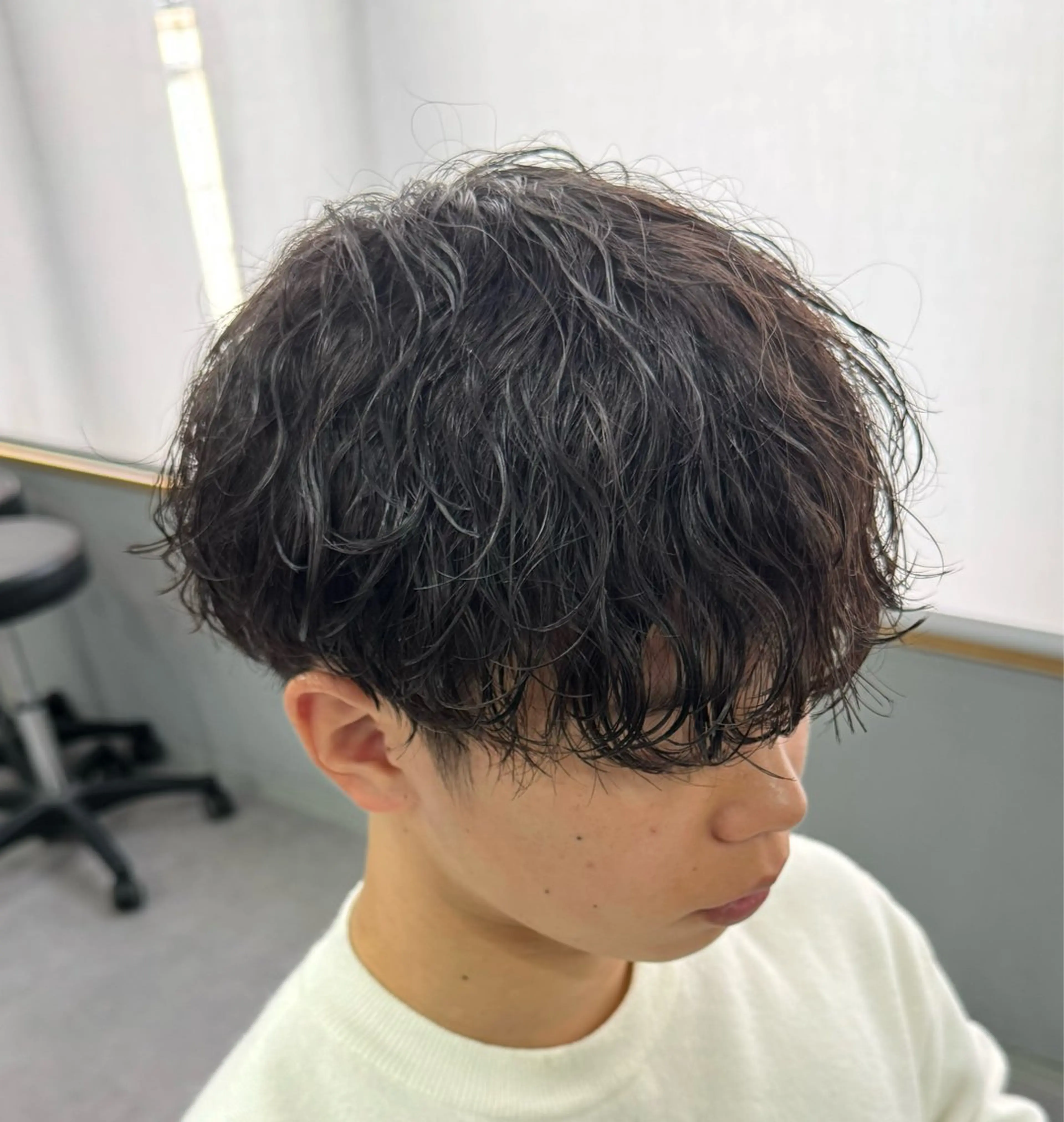 パーマ メンズ カット パーマ 金子勇希🔥パーマ 比率90%以上🔥のヘアスタイル