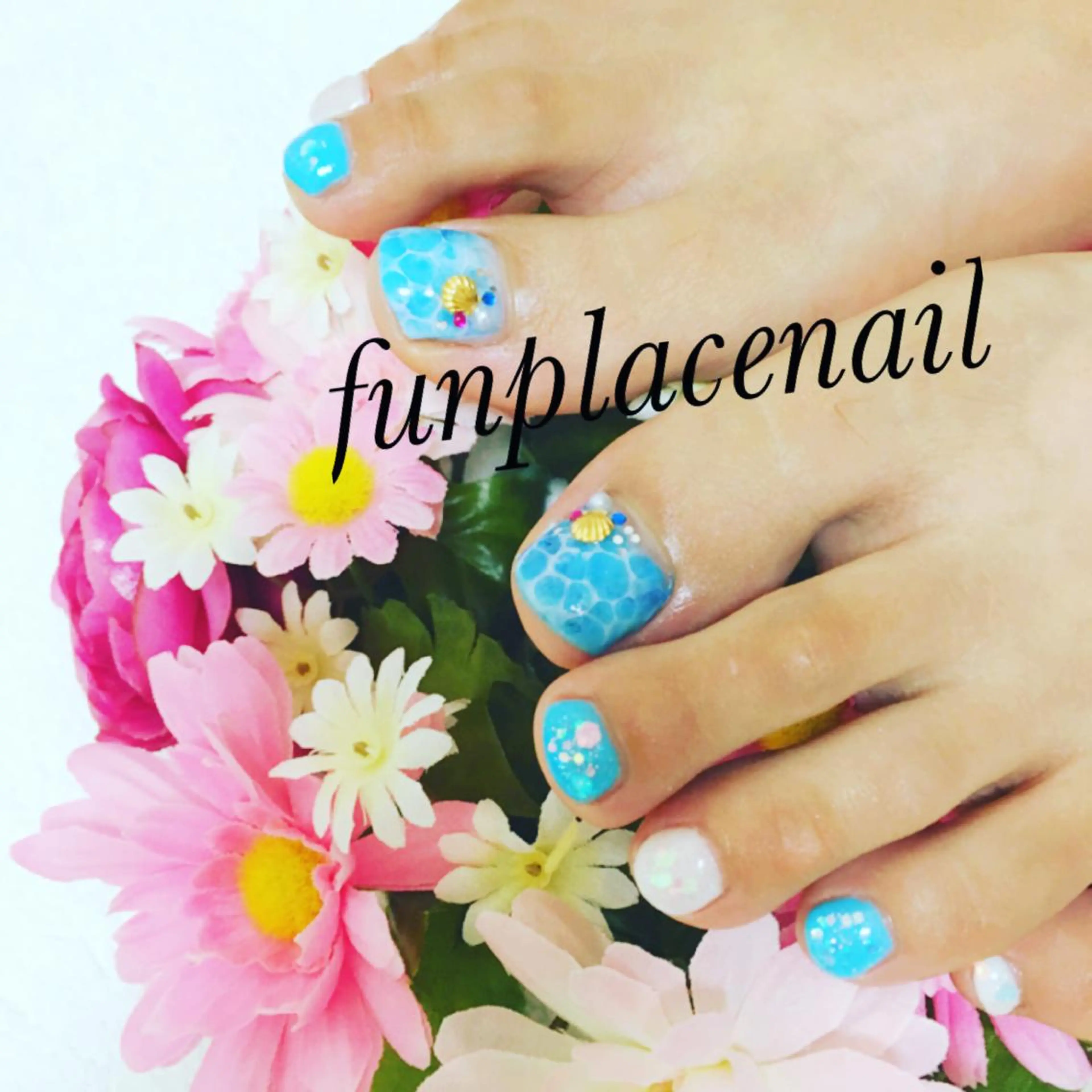 ショート ミディアム セミロング ロング カラー パーマ ヘアアレンジ メンズ キッズ ネイル まつエク アートネイル フットネイル nail salon＆school felice所属・フェリーチェ瑞江店 新山のネイルデザイン