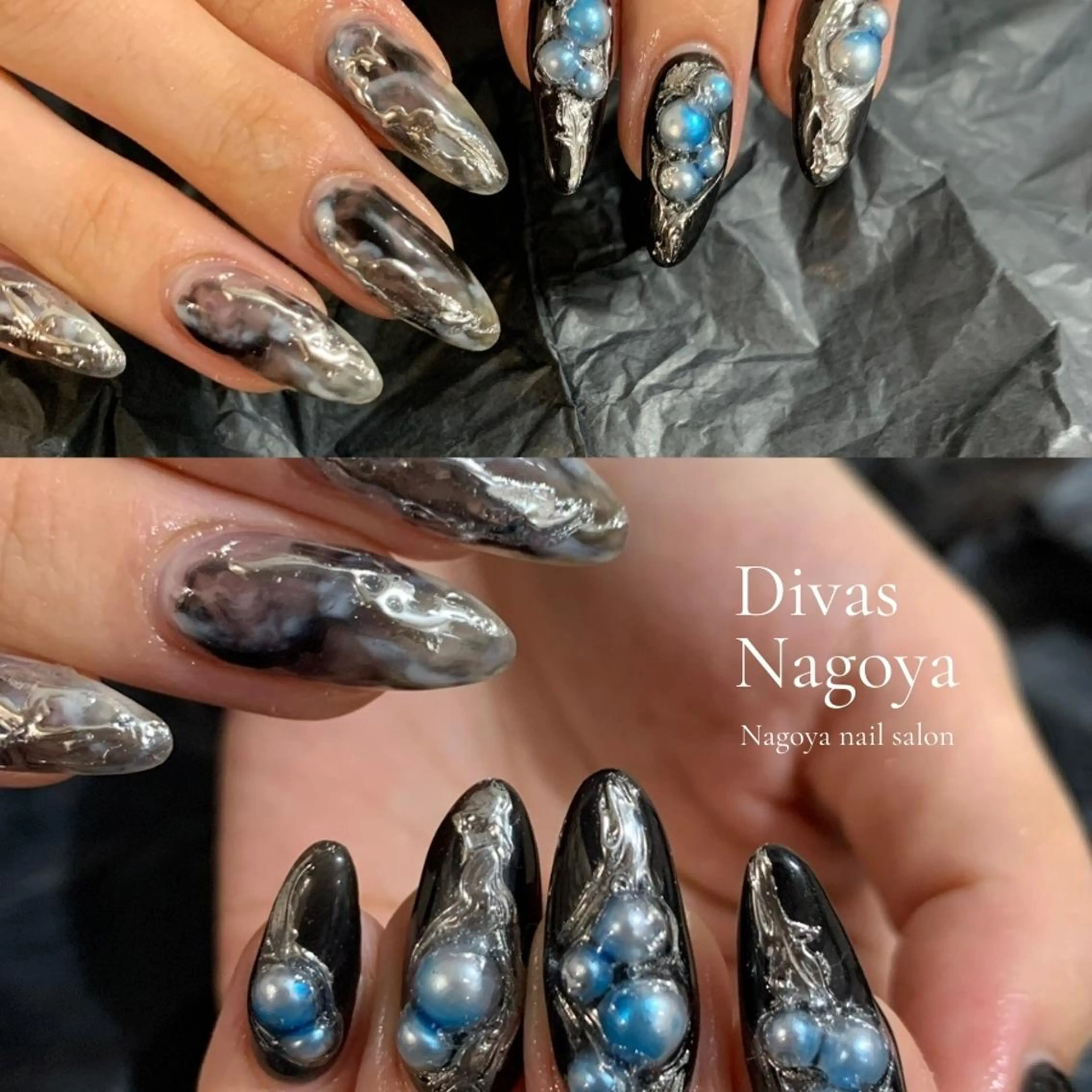 ネイル アートネイル 長さ出し ジェルネイル 韓国ネイル マグネットネイル 🎀Sakae D.d nail🎀のネイルデザイン