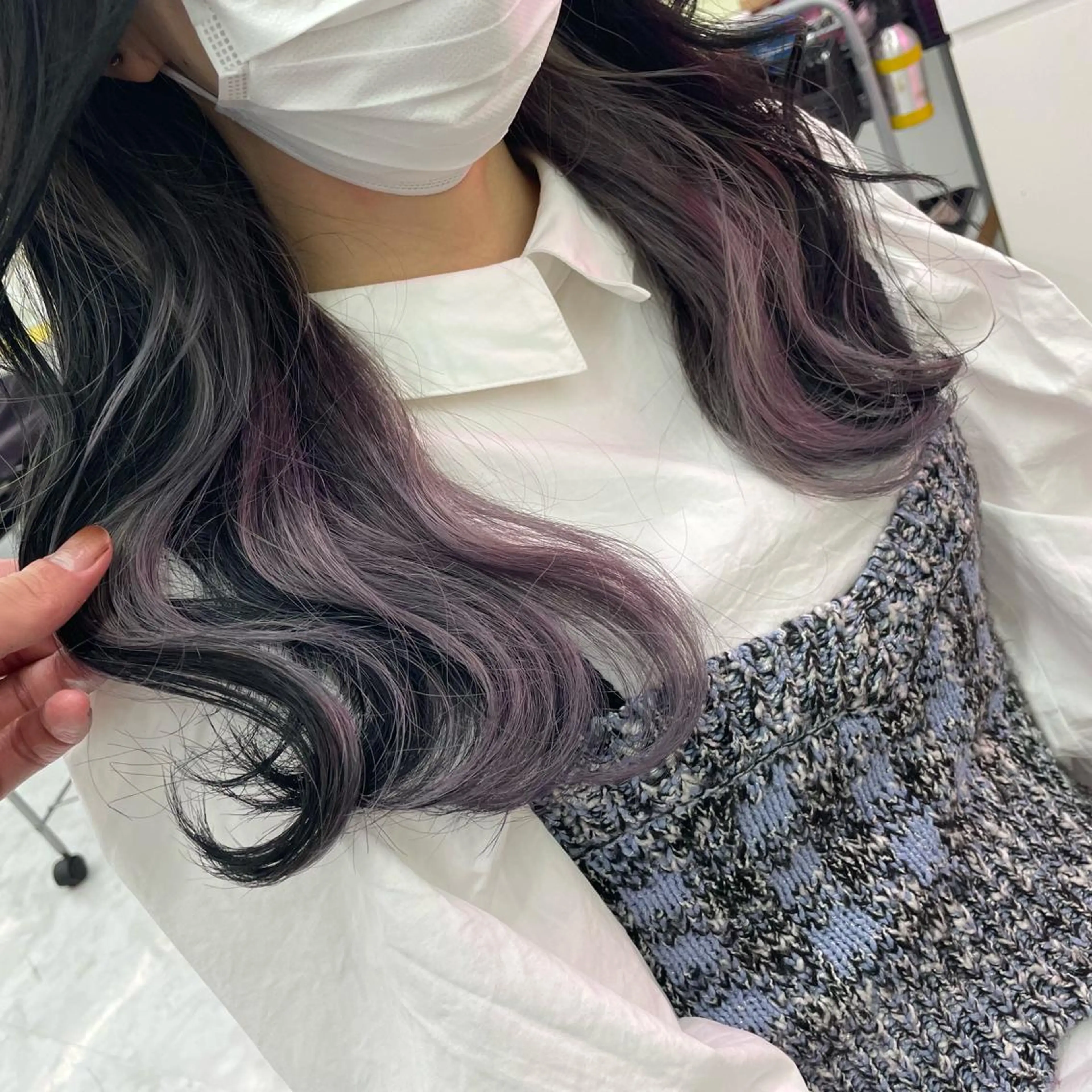ミディアム カラー パーマ ヘアアレンジ メンズ ヘアカラー トリートメント ヘッドスパ ヘアセット 💜寒色特化 門脇誠弥💜のヘアスタイル