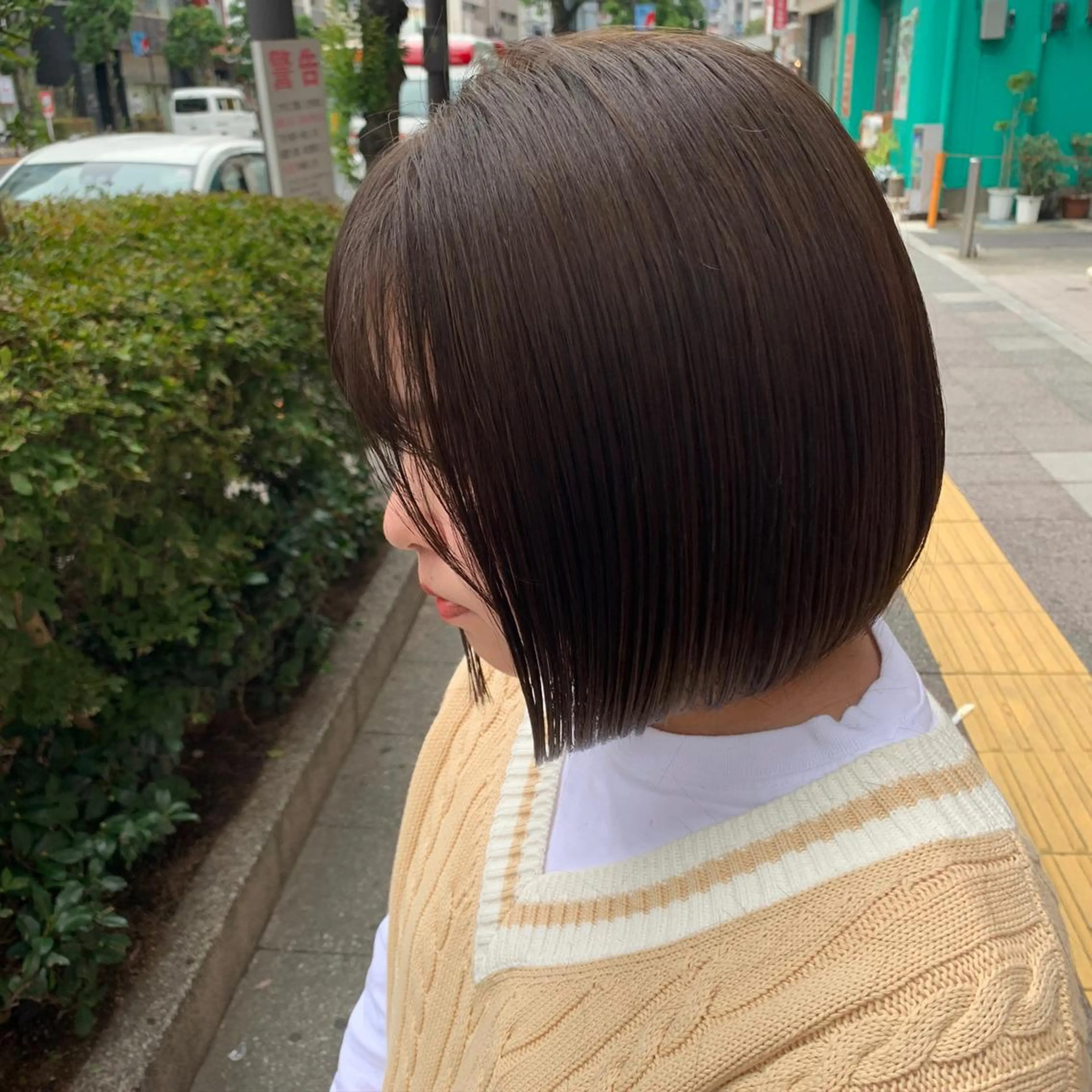 ミディアム ボブ カット トリートメント 🟤TAP🟤 木曳野　金沢店のヘアスタイル