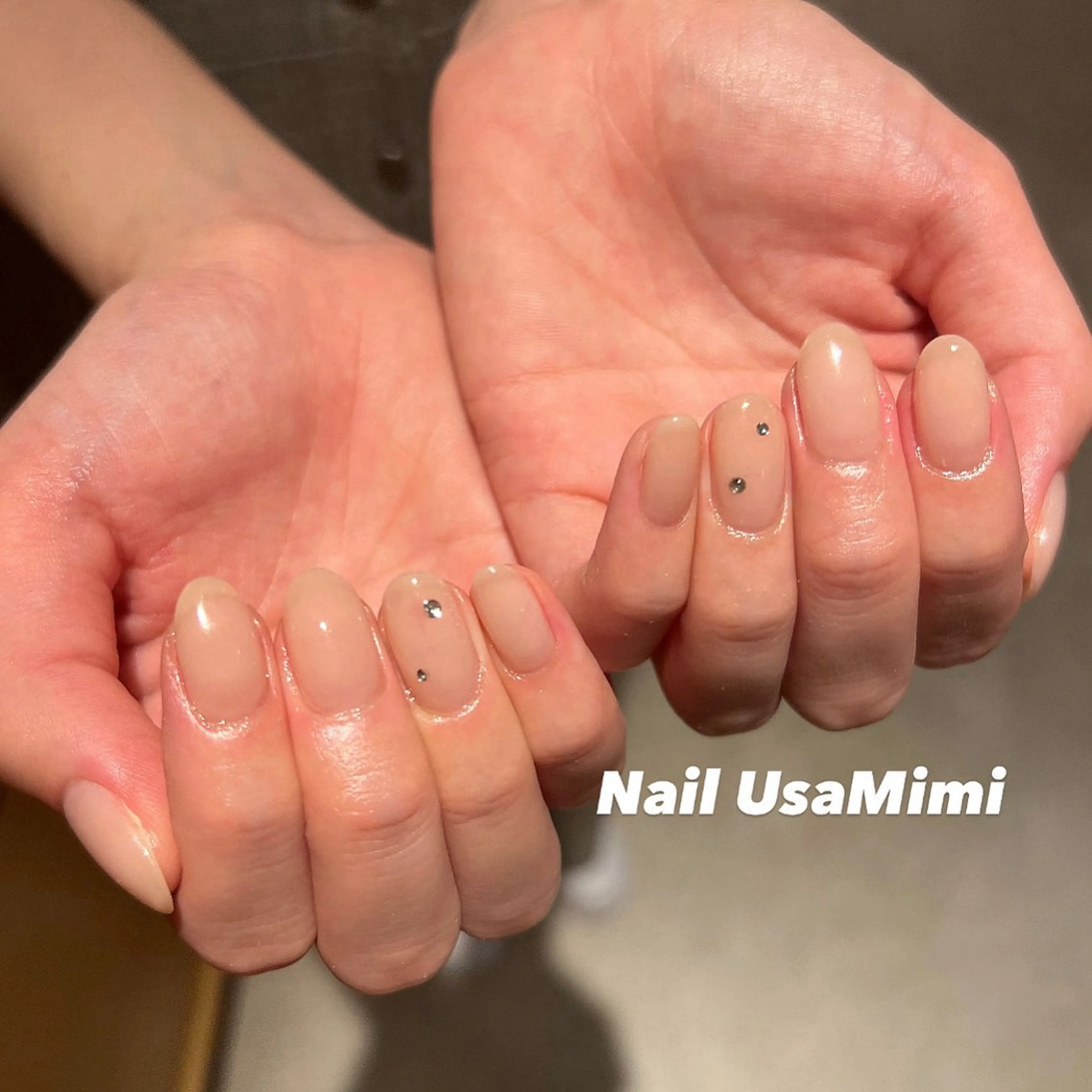 ネイル アートネイル オーロラネイル チークネイル フレンチネイル ジェルネイル 本町NailUsa Mimi RIKOのネイルデザイン
