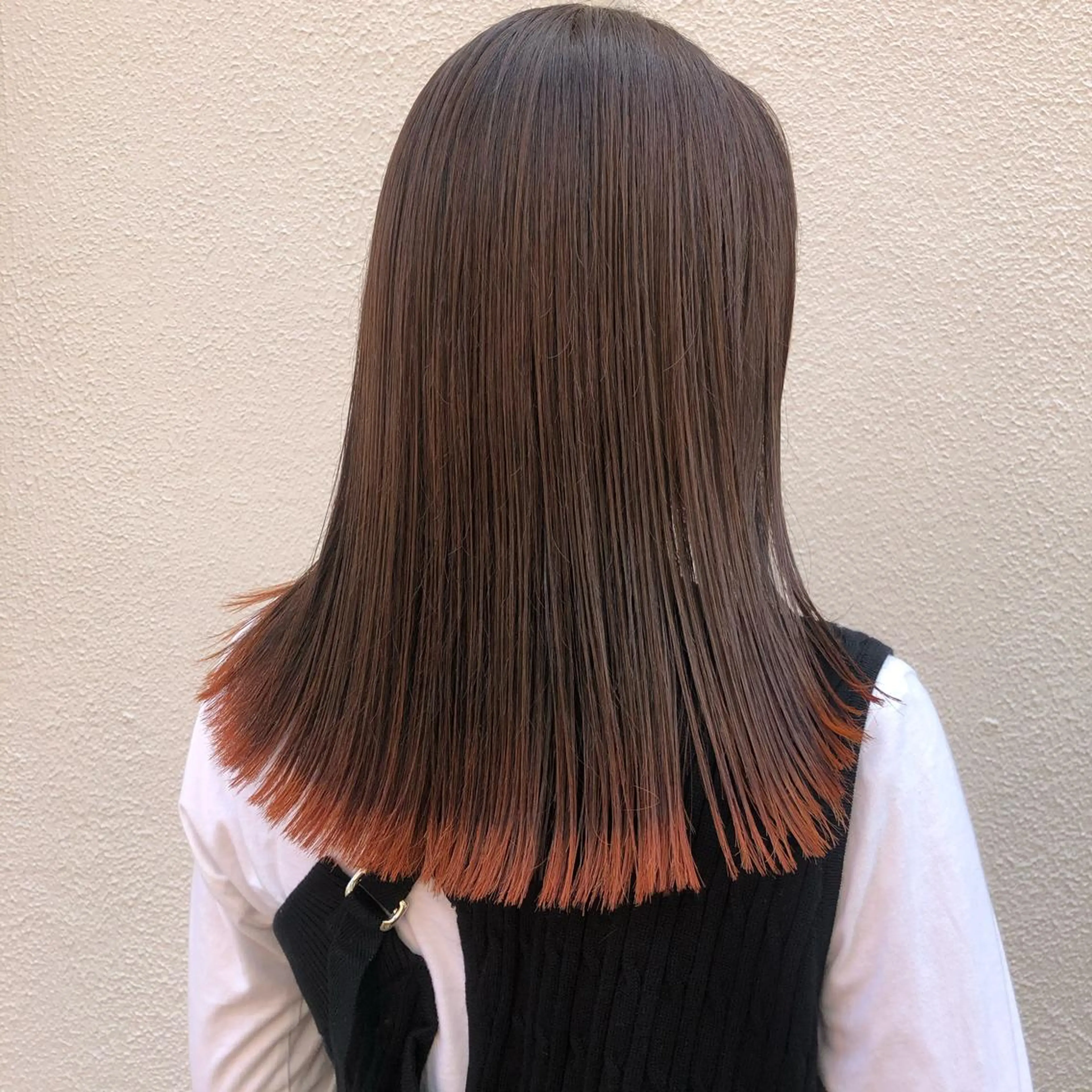 セミロング カラー ヘアアレンジ BRUNTJET所属・MAEDA MADOKAのヘアスタイル