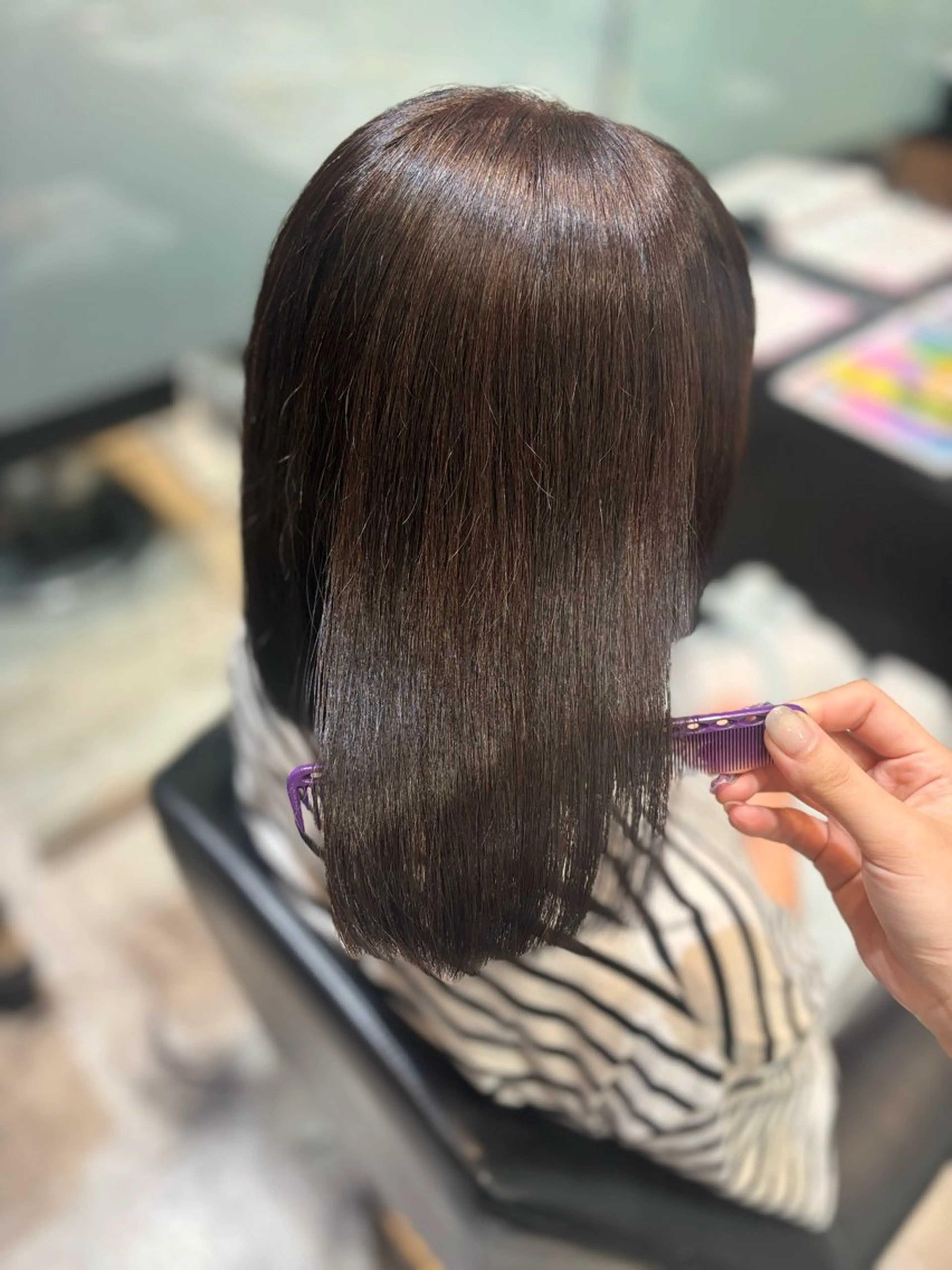 ミディアム ヘアカラー トリートメント 林 美月のヘアスタイル