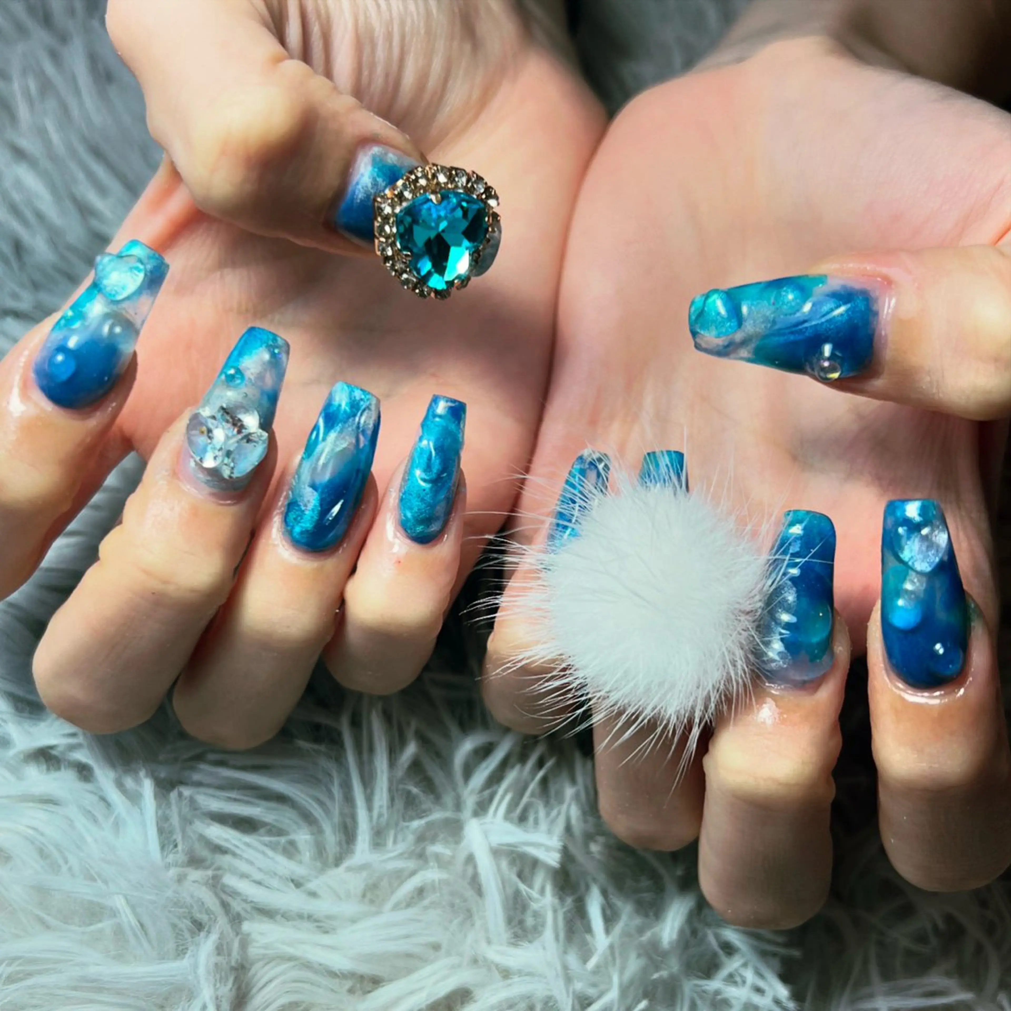 ネイル スカルプネイル ハンドネイル シェヌネイル JURAのネイルデザイン