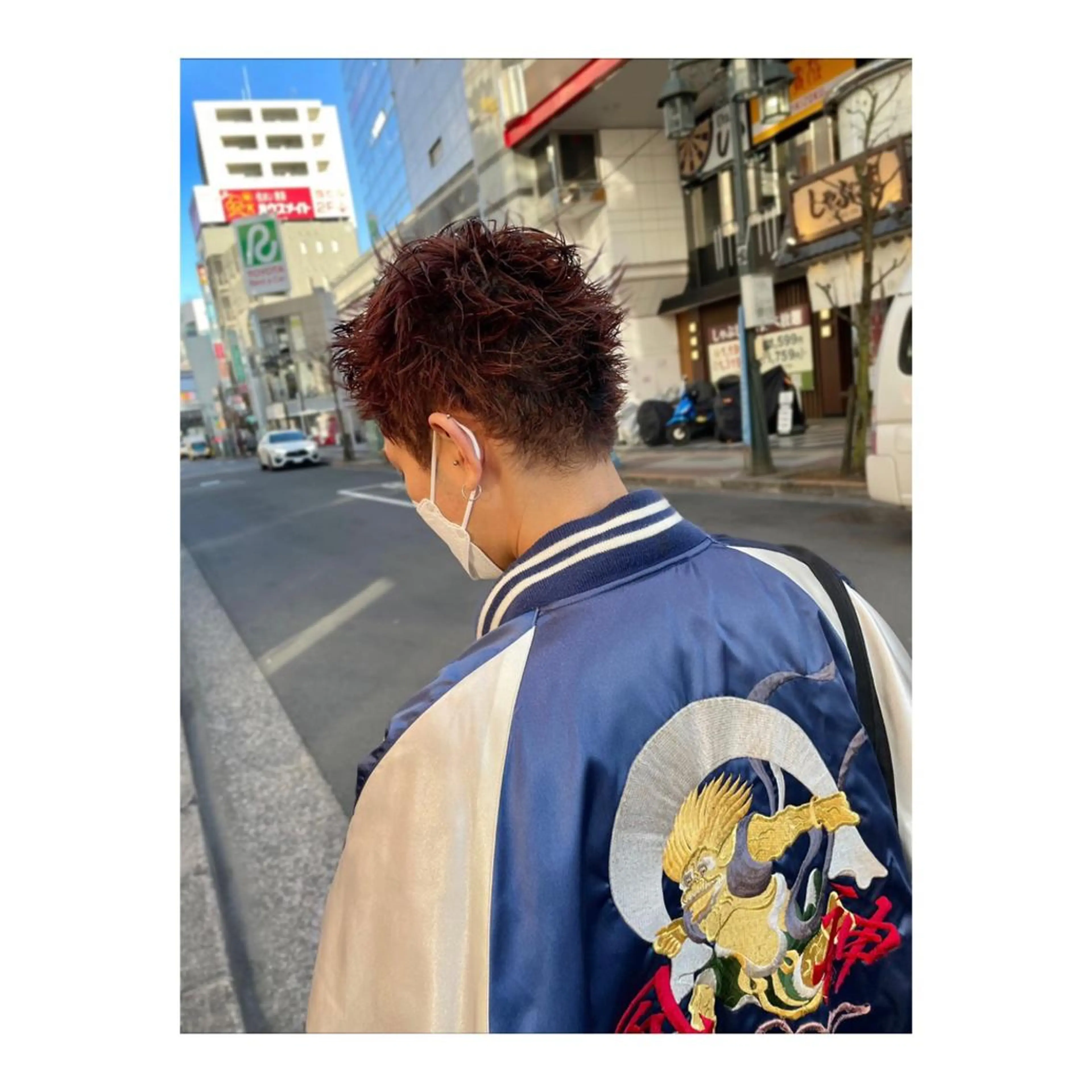 ショート カラー メンズ カット ヘアカラー ange☞ soutaのヘアスタイル