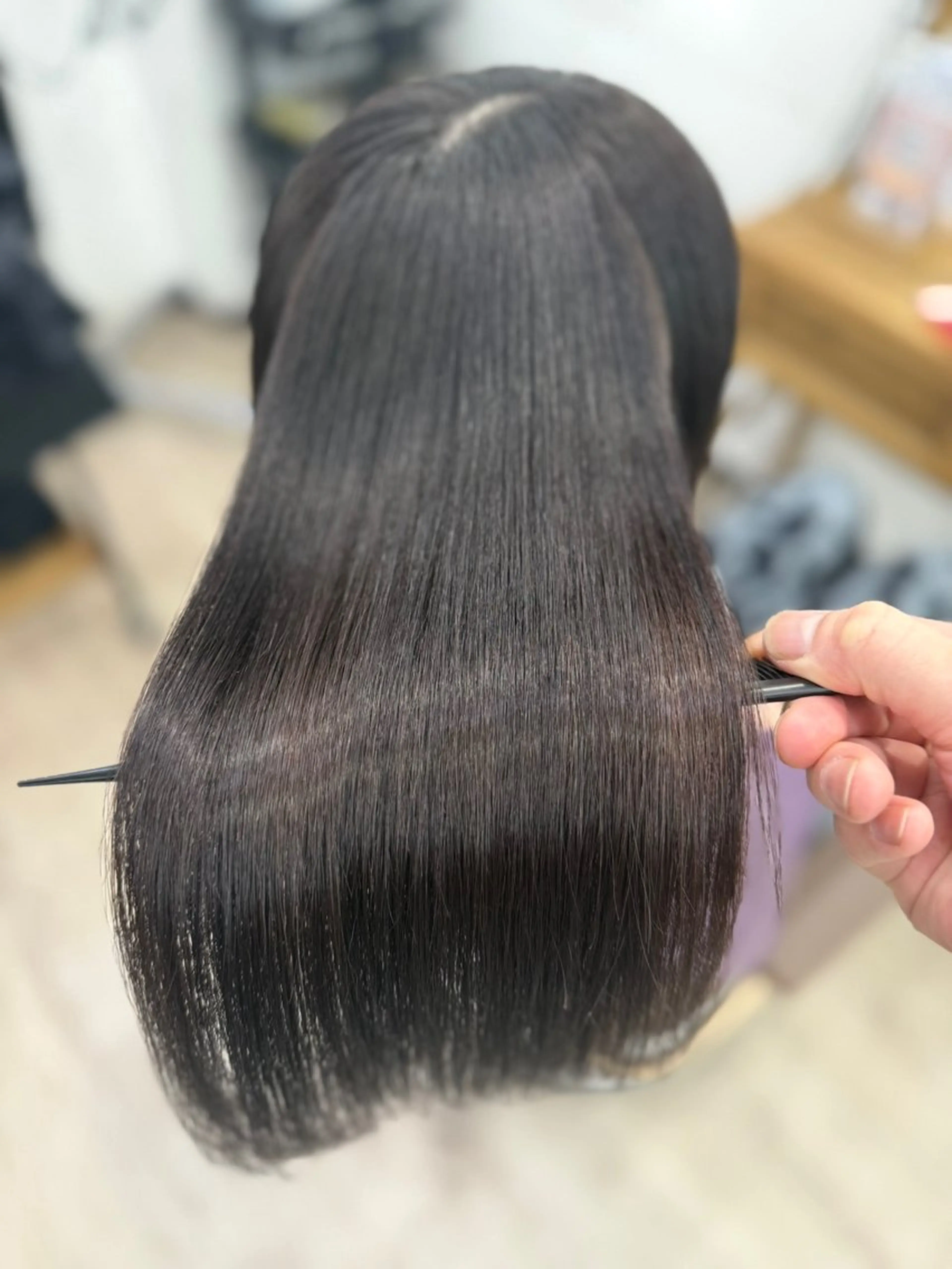 セミロング カット トリートメント A'SHE横浜所属・髪質改善特化🔥 縮毛、トリートメントのヘアスタイル