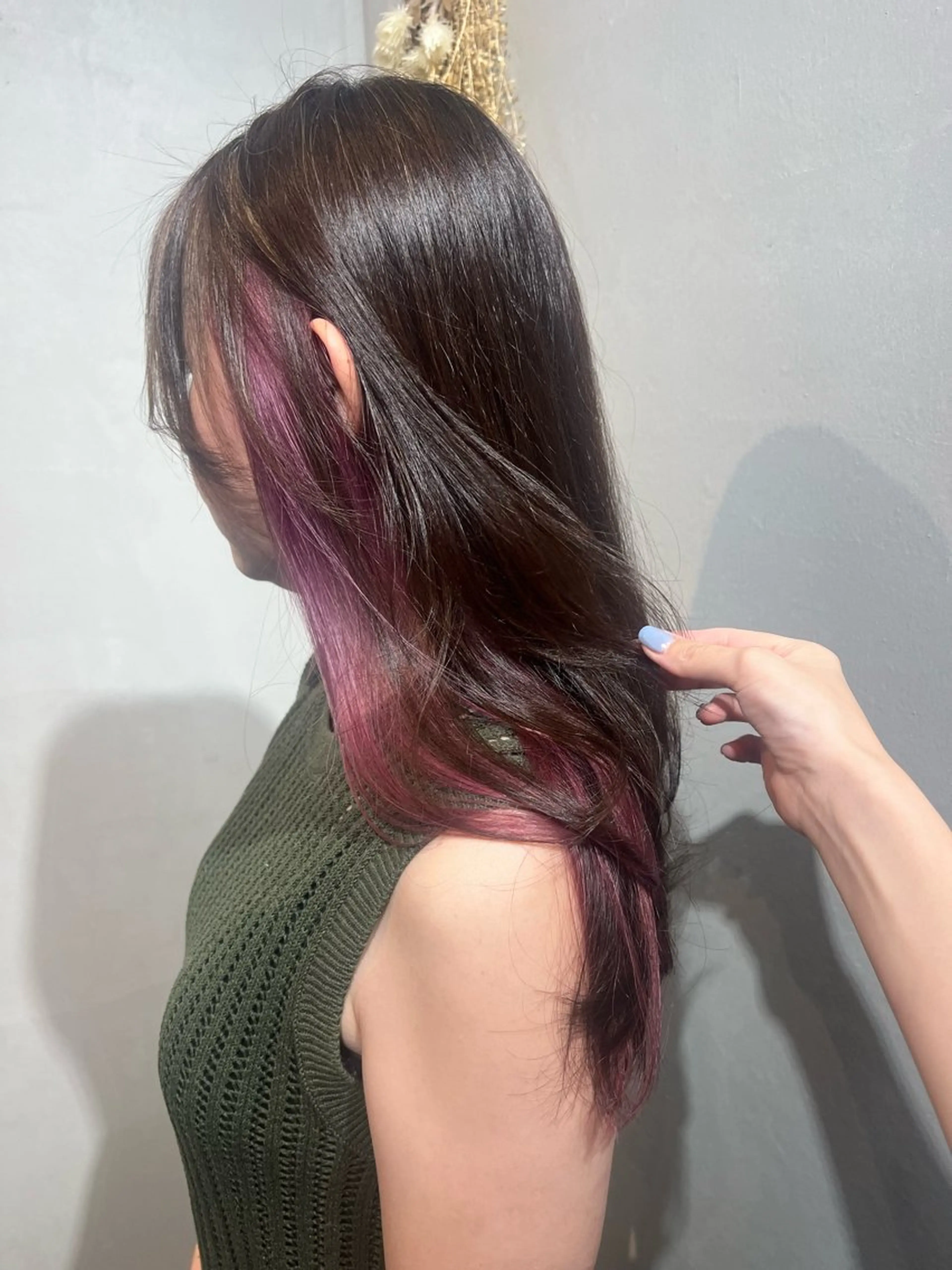 カラー インナーカラー ヘアカラー Aya/四条烏丸/ インナーカラーのヘアスタイル