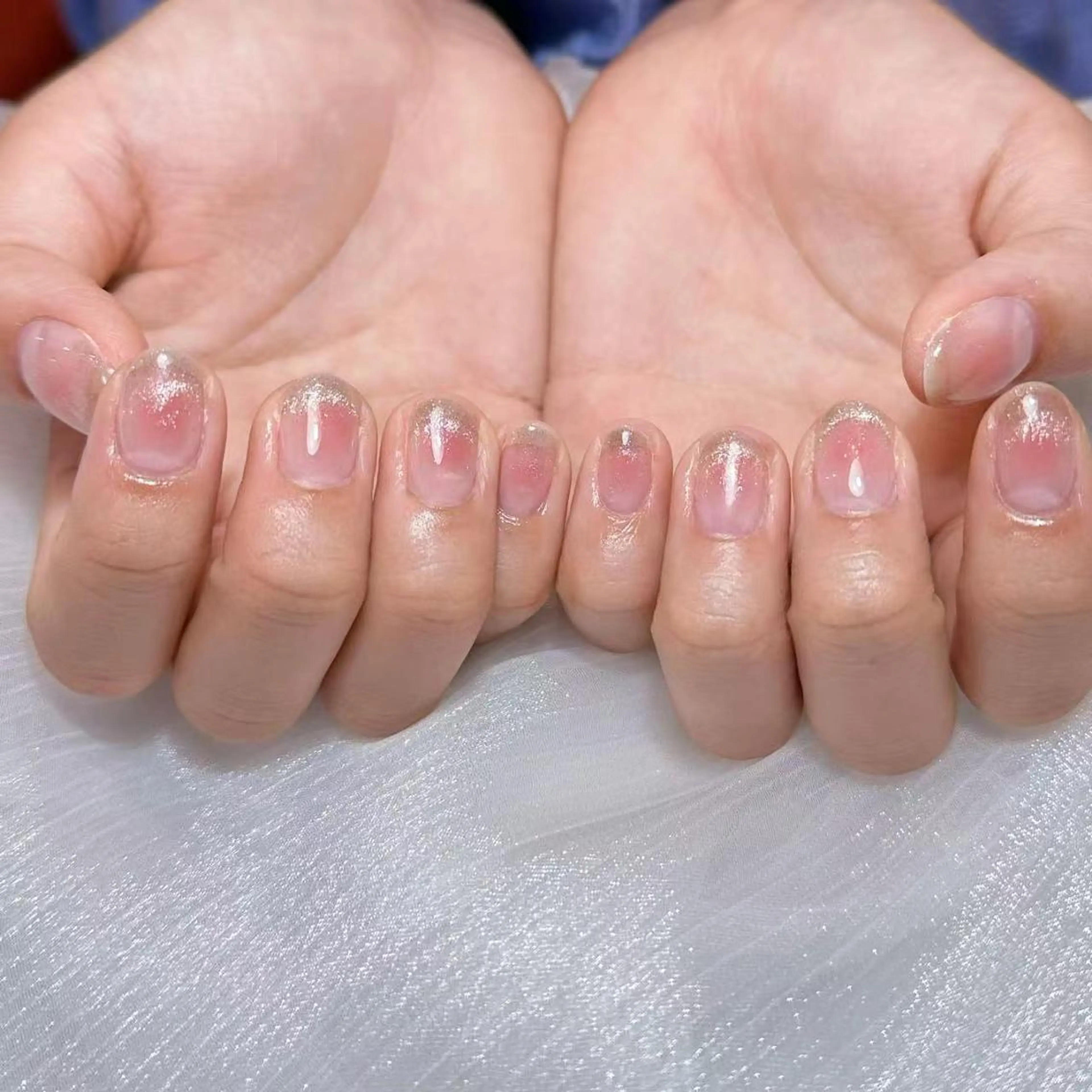 ネイル アートネイル オーロラネイル ガーリー キラキラネイル 韓国ネイル ハンドネイル ハンドケア DIAMOND 💅のネイルデザイン