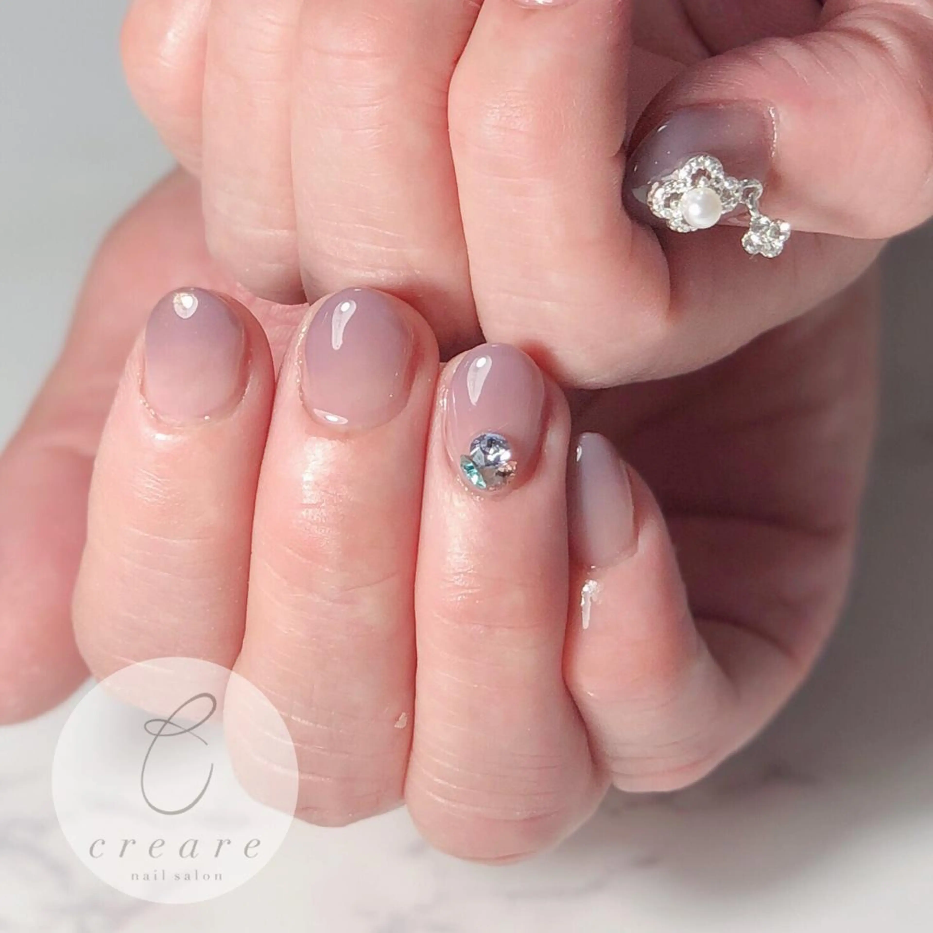 ネイル アートネイル ジェルネイル グラデーション オフィスネイル ワンカラーネイル 辻野 和枝のネイルデザイン