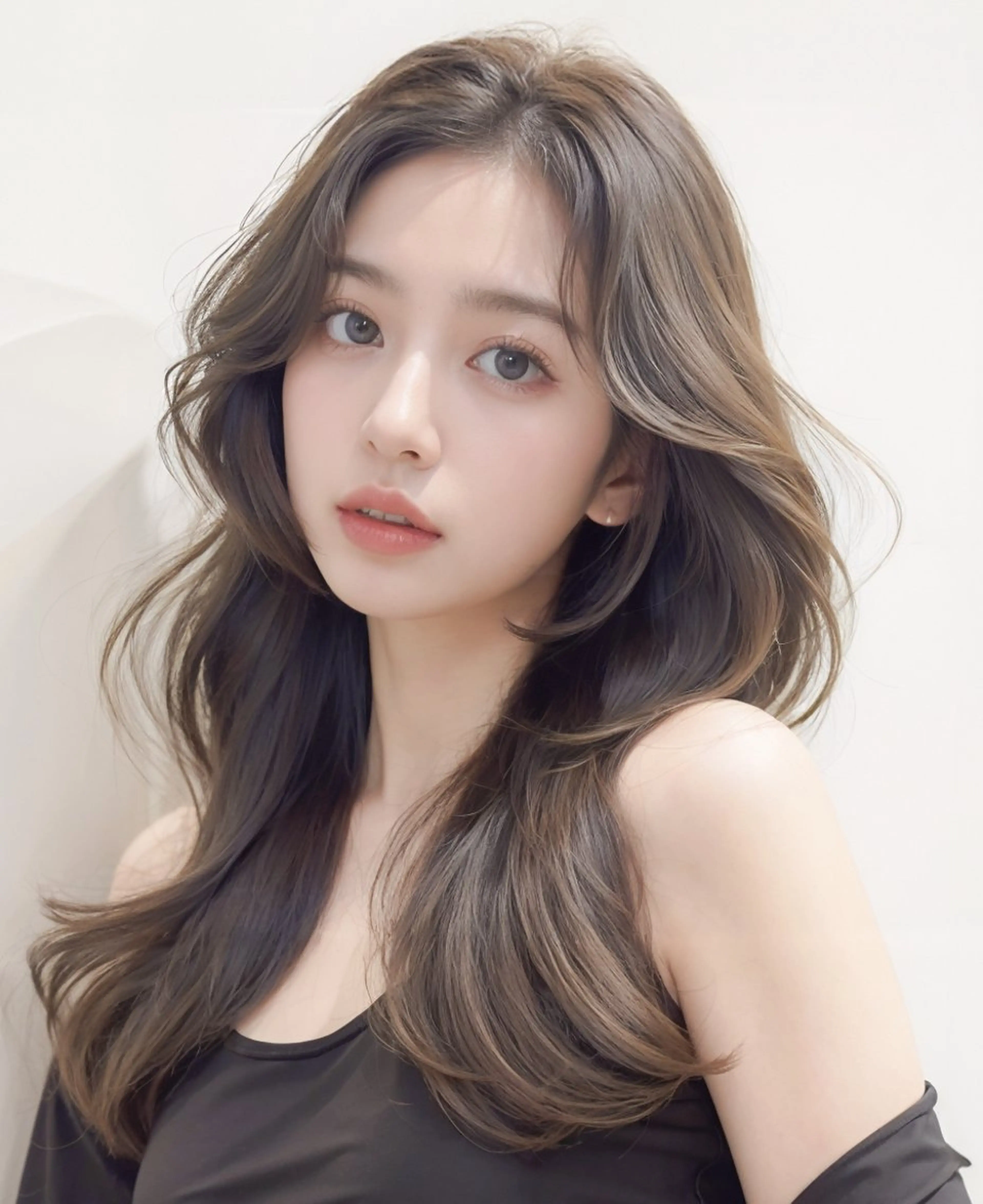 ロング カラー ベージュカラー 透明感カラー レイヤーカット ロング ショートヘア特化💖 YUTAのヘアスタイル