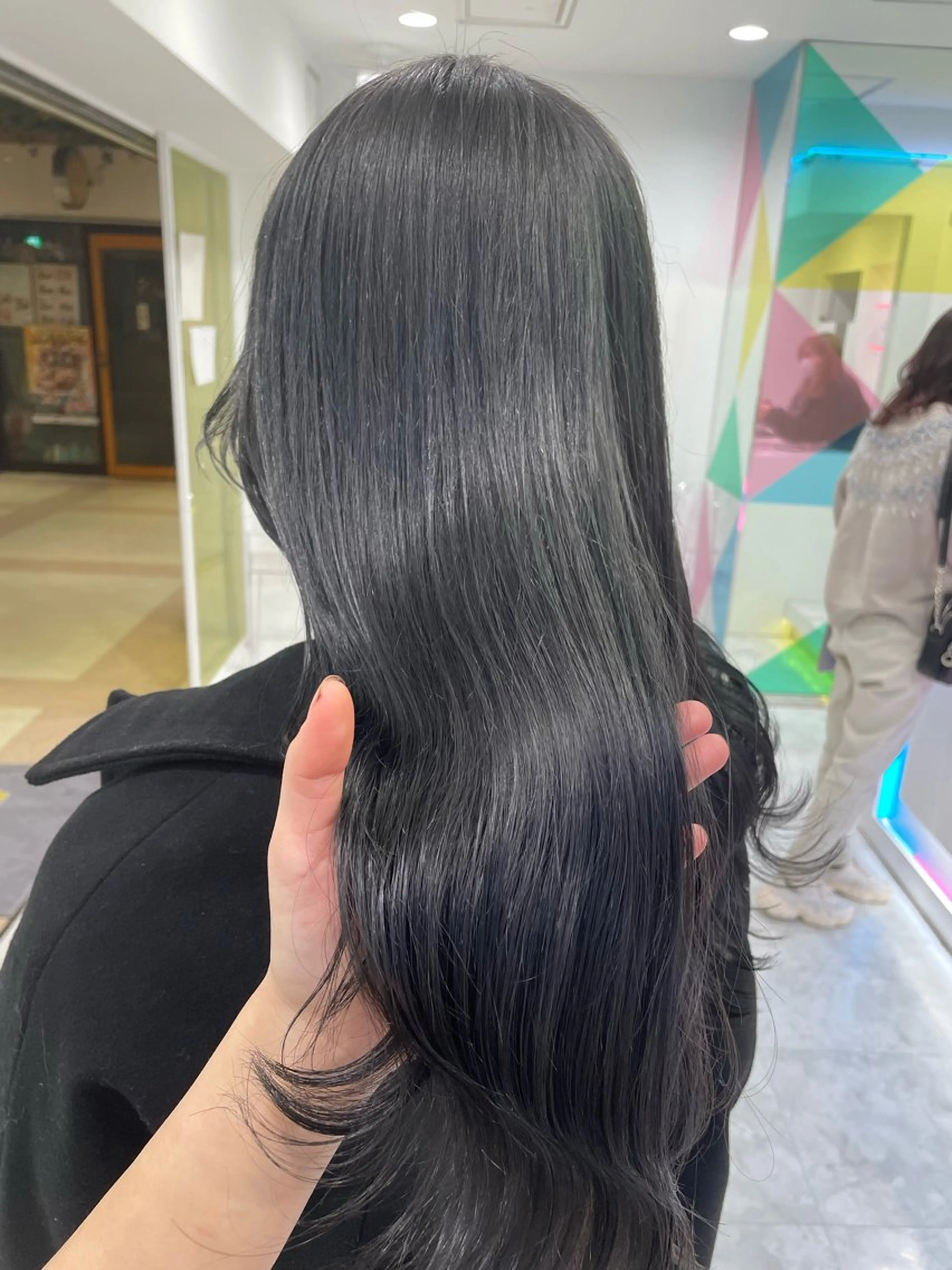 ロング カラー 黒髪 透明感カラー ヘアカラー 🧸韓国風艶髪/ 透明感抜群カラー🧸のヘアスタイル