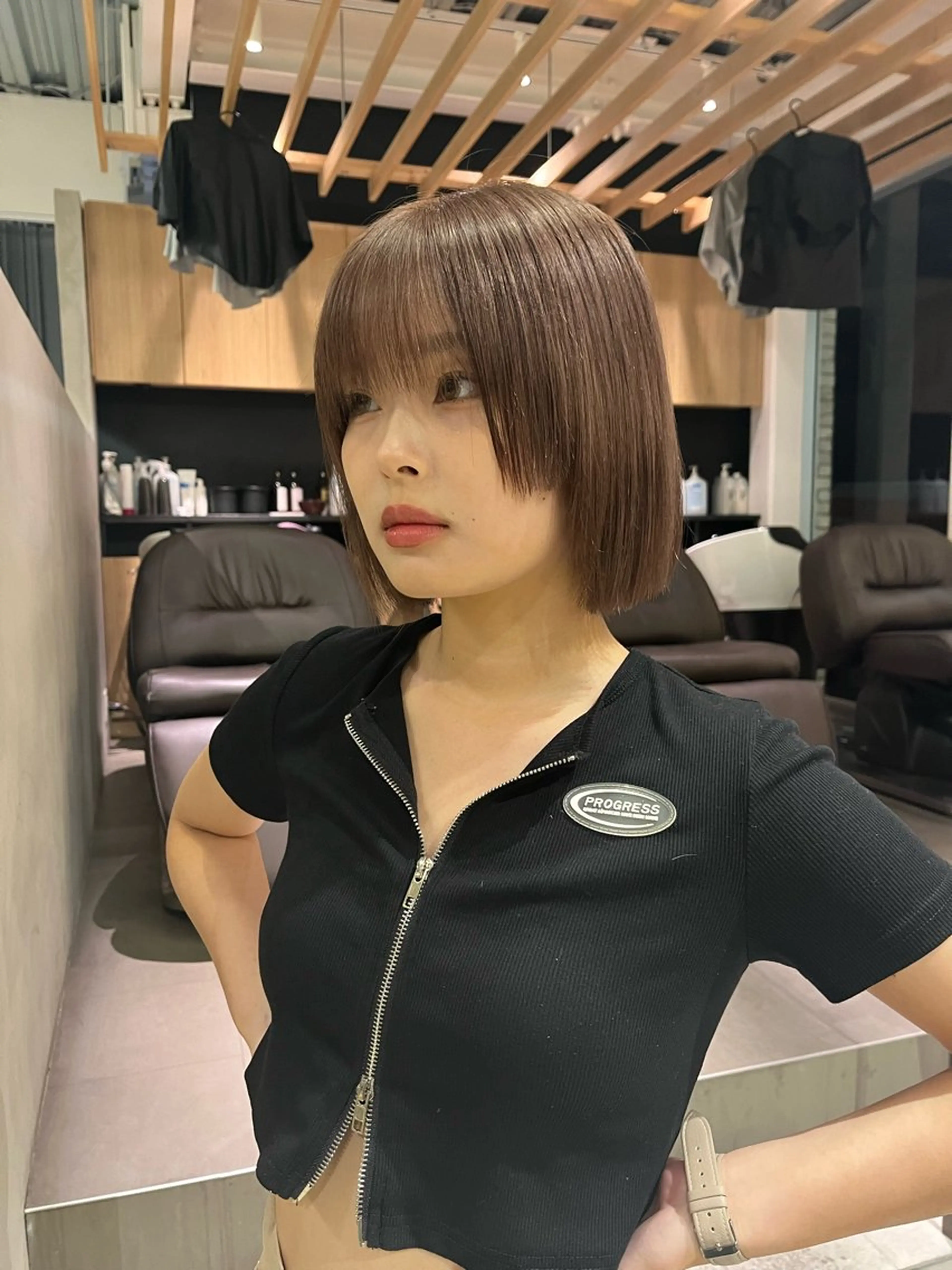 ショート カット ヘアカラー 森山 葵 ショート×メンズのヘアスタイル