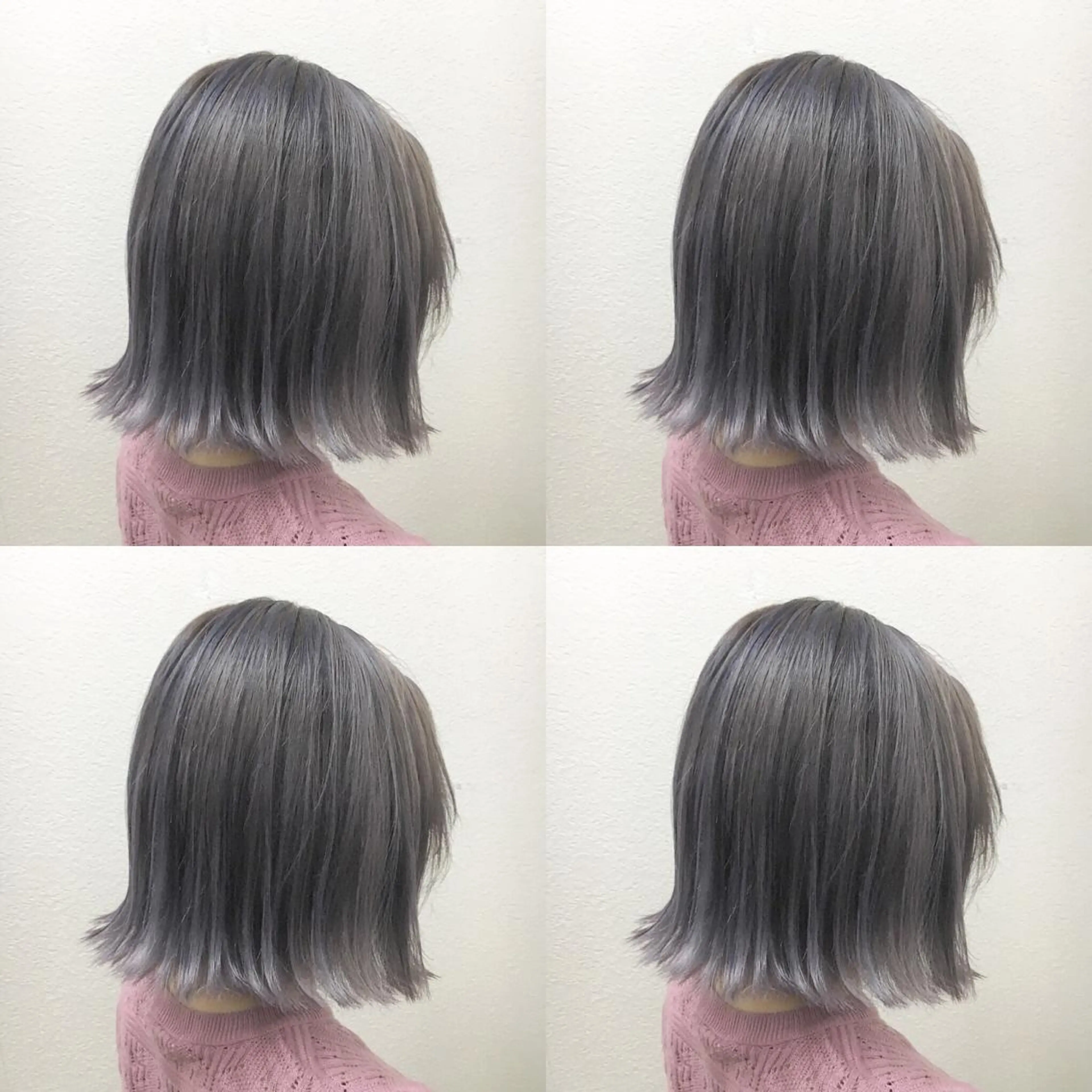 ショート カラー アディクシーカラー ブリーチ 透明感カラー グレージュ ハイライトカラー JIL BLAN 京都のヘアスタイル