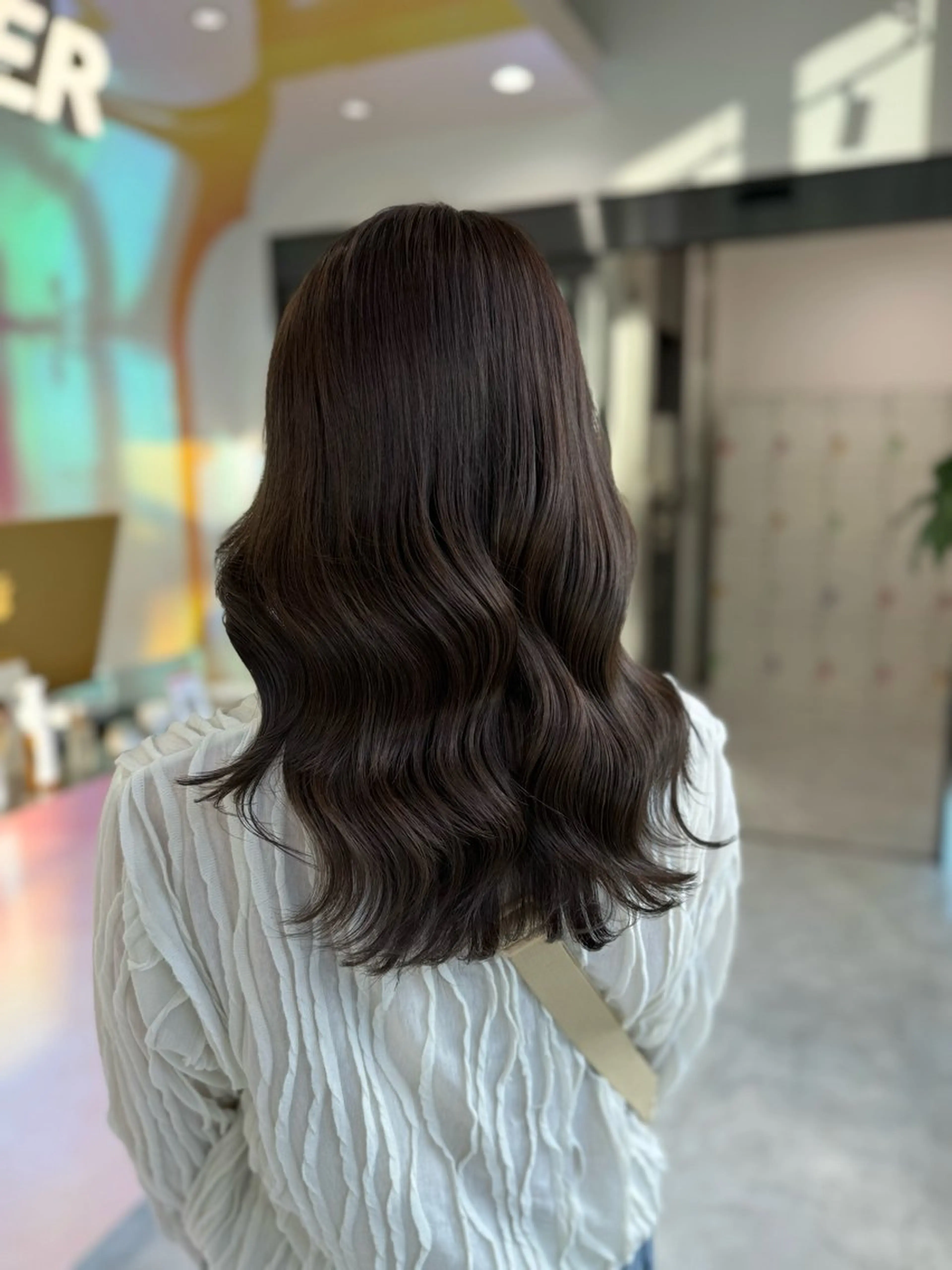 セミロング カラー ベージュカラー ヘアカラー トリートメント ヘアセット ♡ブリーチカラー♡ Mirioのヘアスタイル