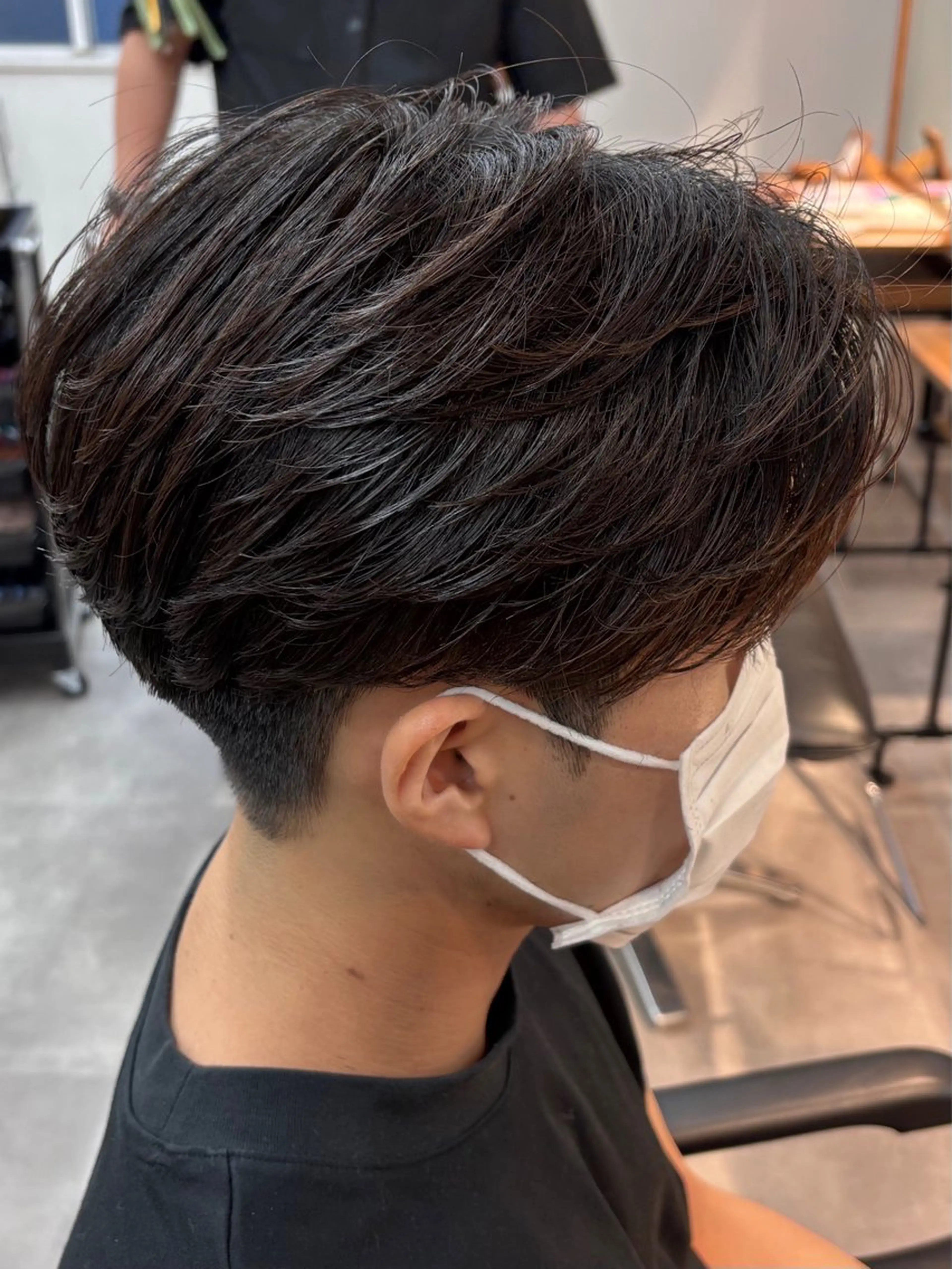 ショート パーマ メンズ ショートヘア カット パーマ 【フェード/フェザー パーマ/千葉駅】のヘアスタイル