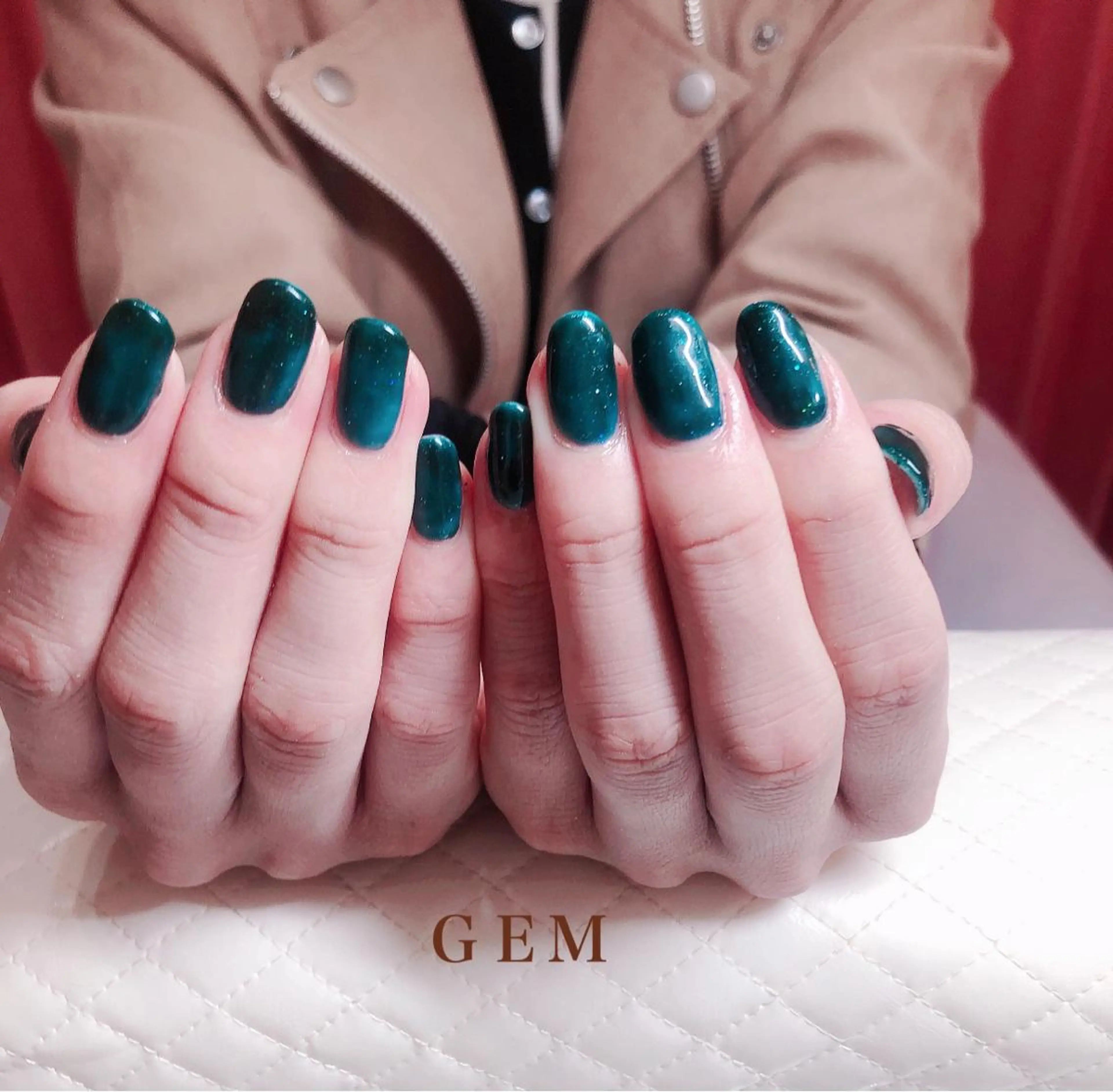 ネイル ワンカラーネイル GEM  the beautyのマツエク・マツパデザイン
