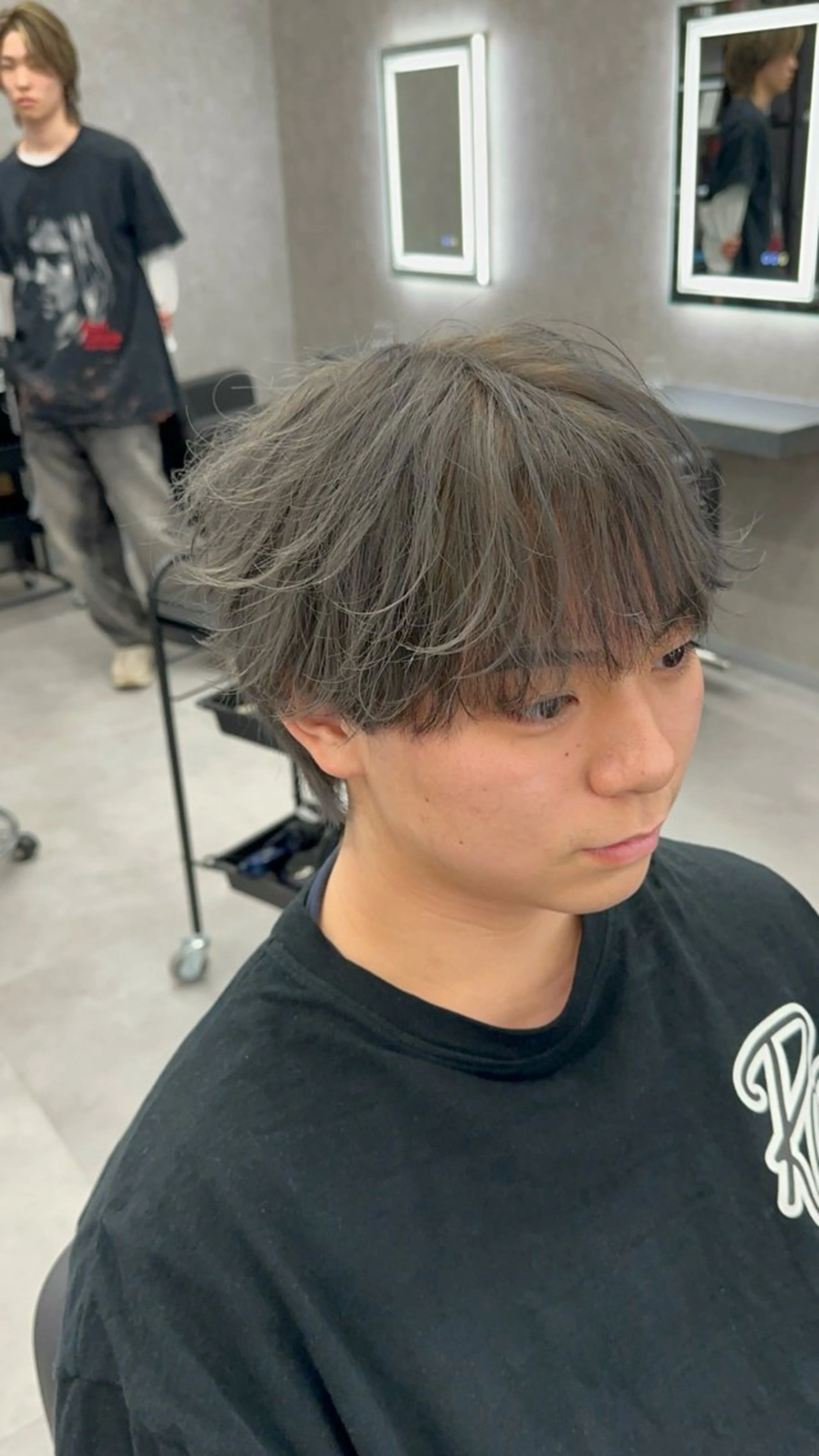 カラー パーマ メンズ シルバー カット ヘアカラー 札幌メンズヘア指名 No.1光👑👑のヘアスタイル