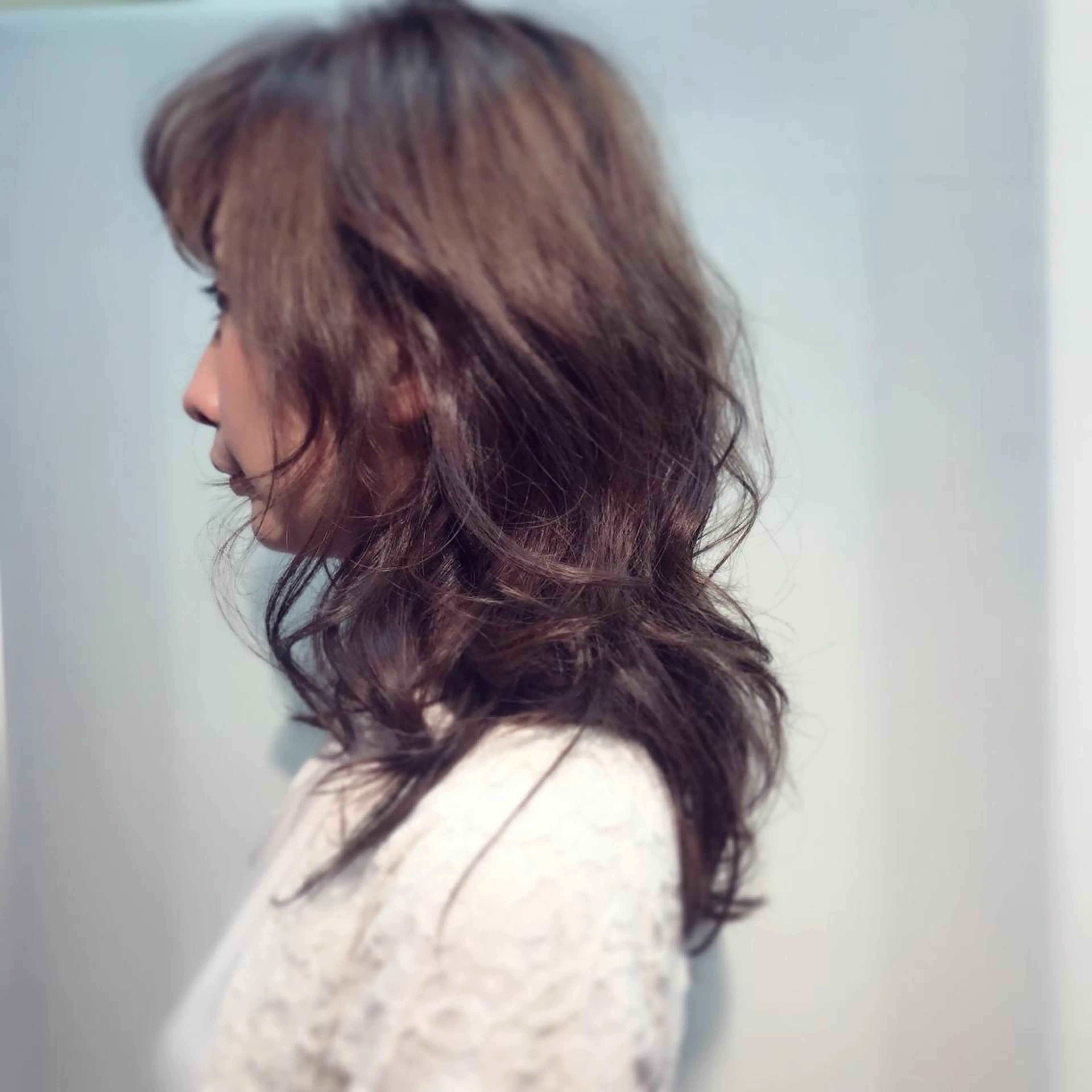 カラー ヘアアレンジ アッシュ ブルーカラー ブルーアッシュ PANOLA所属・加藤 理沙のヘアスタイル