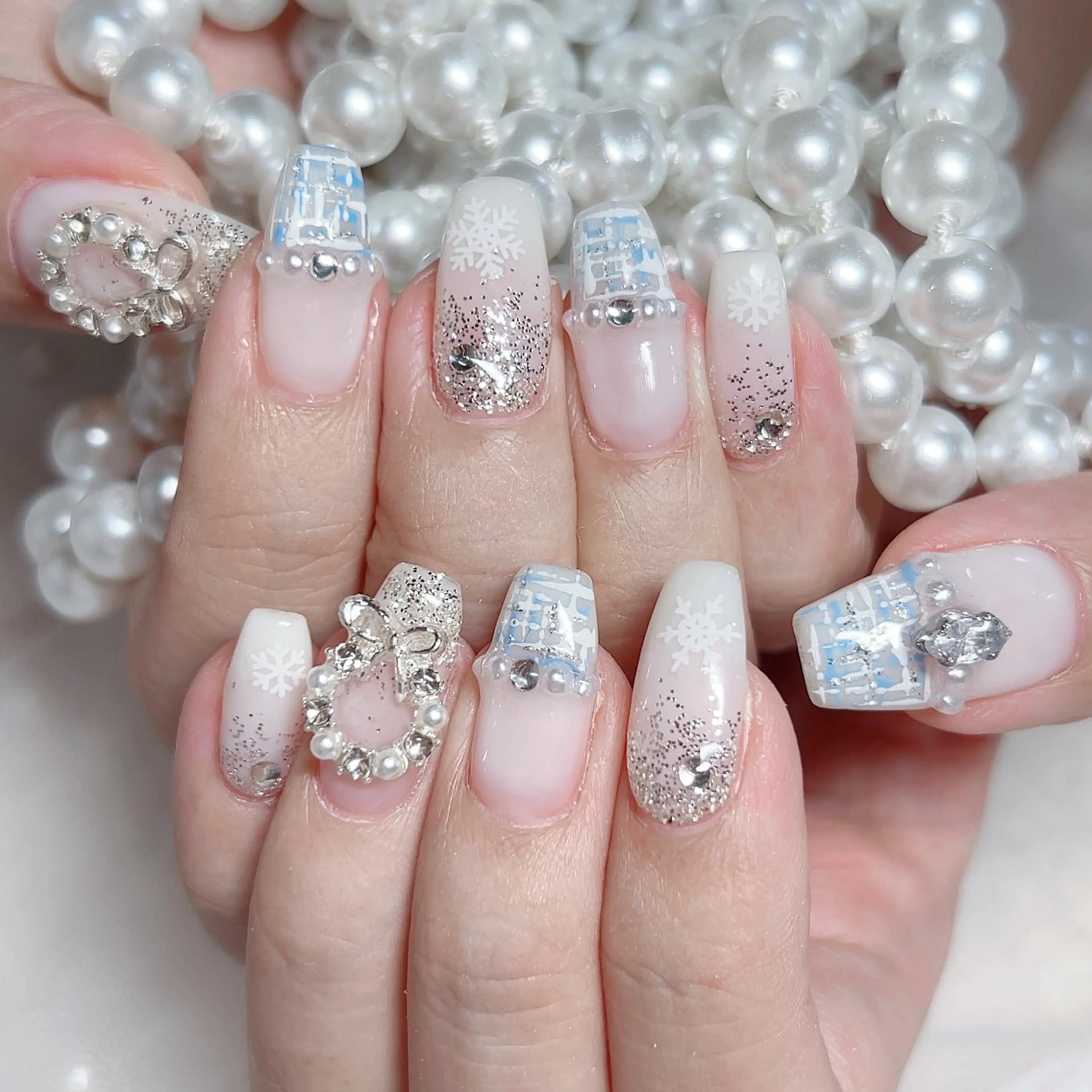 ネイル ハンドネイル M🌷nail 長さだし専門店のネイルデザイン