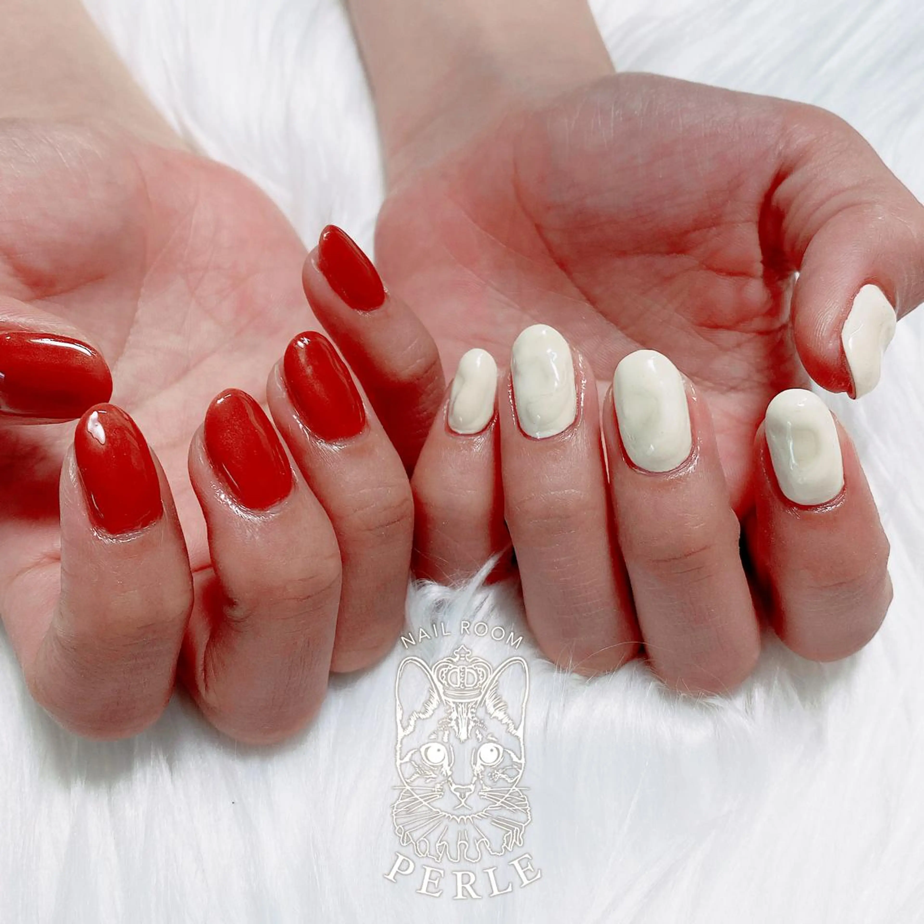 ネイル マグネットネイル ハンドネイル nail room Perleのネイルデザイン