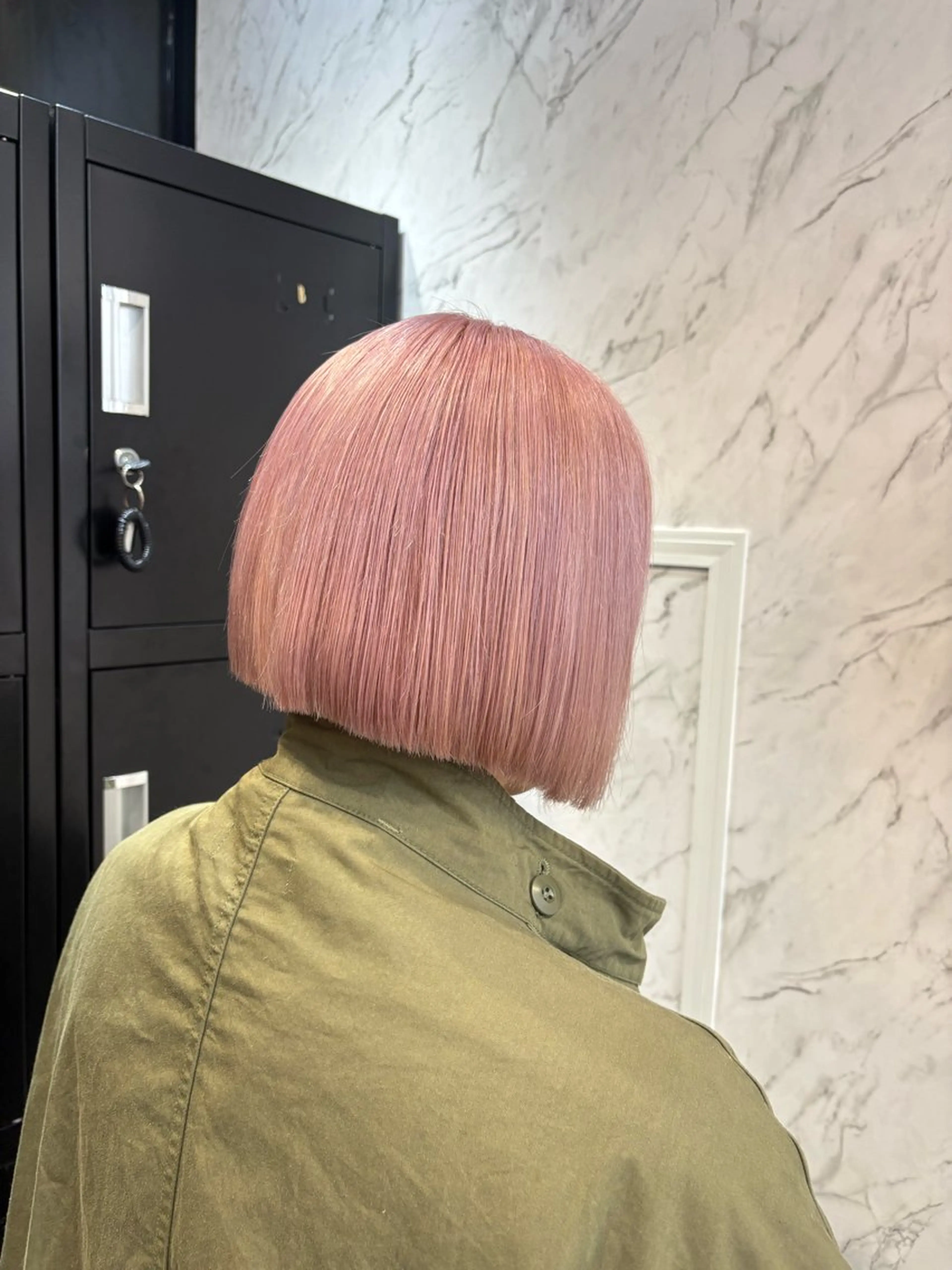 ミディアム カラー ピンクカラー ヘアカラー hair salon dot. mooda 韓国風サロン 町田店所属・韓国風ヘア🎀🩶 /♡𝓝𝓸𝓪♡のヘアスタイル