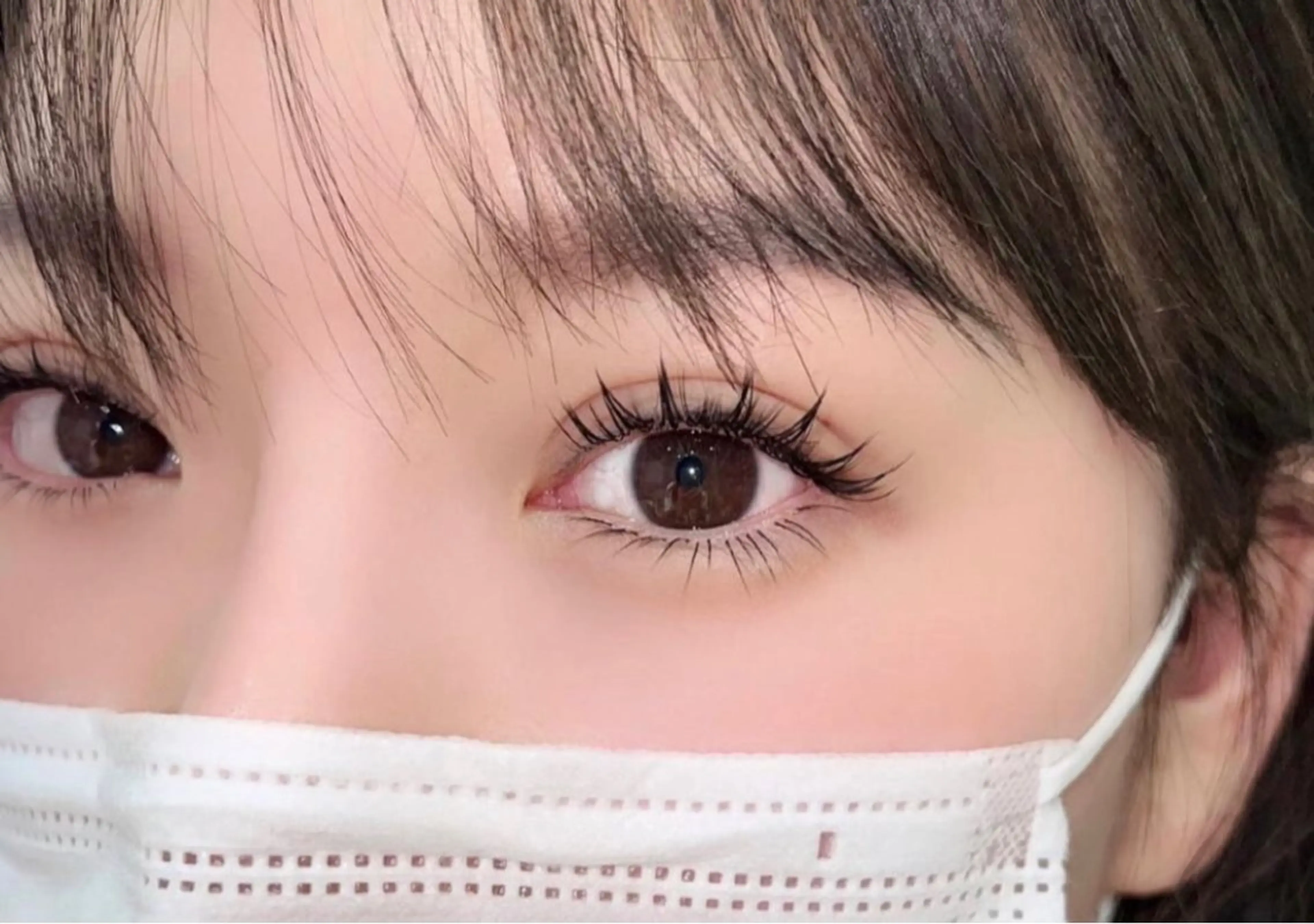 💞大人気💞ワンホンマツエク上　フラットラッシュ120本　コーティング付き🎀　【LED＋1200円】の写真