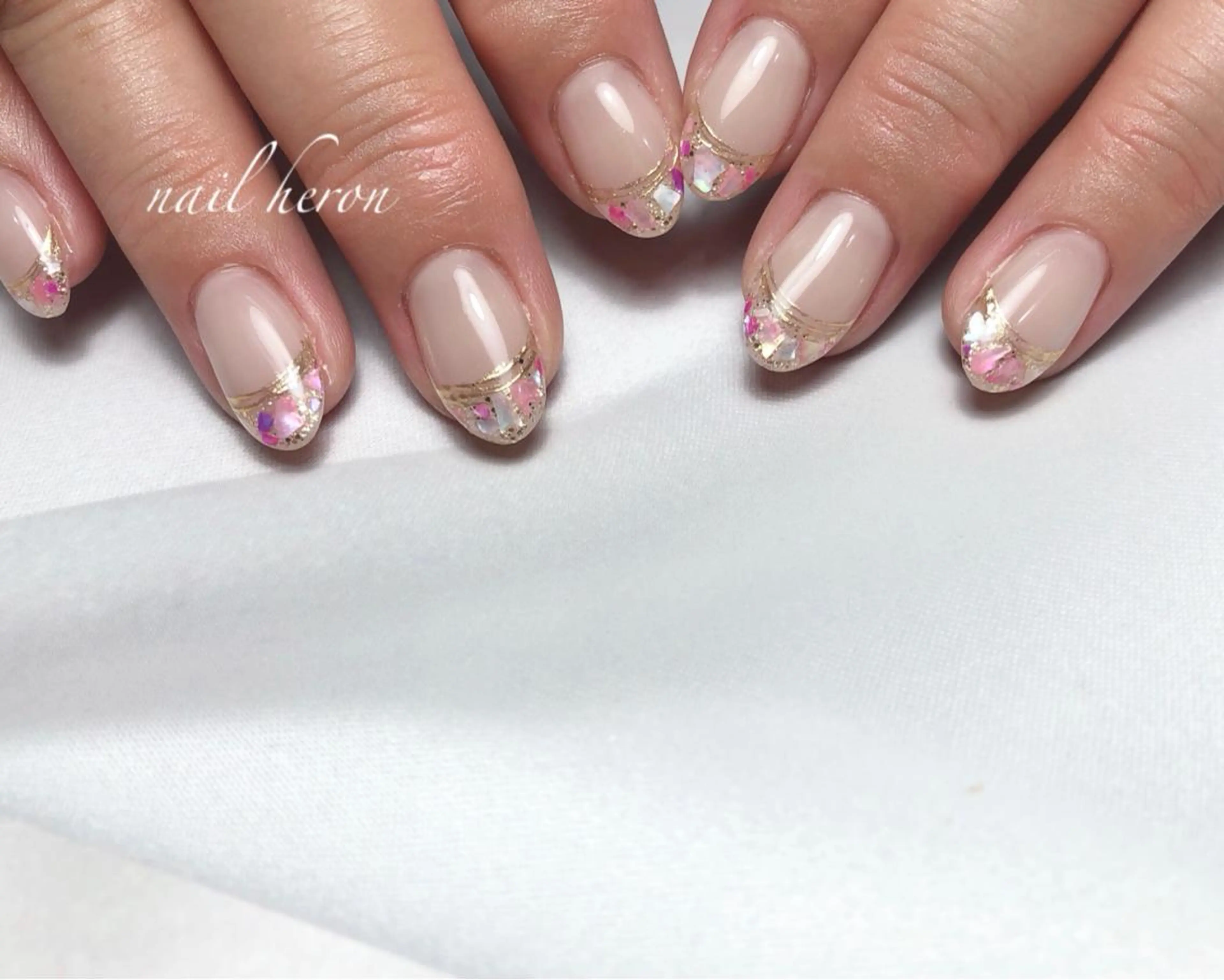 ネイル フレンチネイル ハンドネイル nail heron所属・saki_ nail heronのその他イメージ