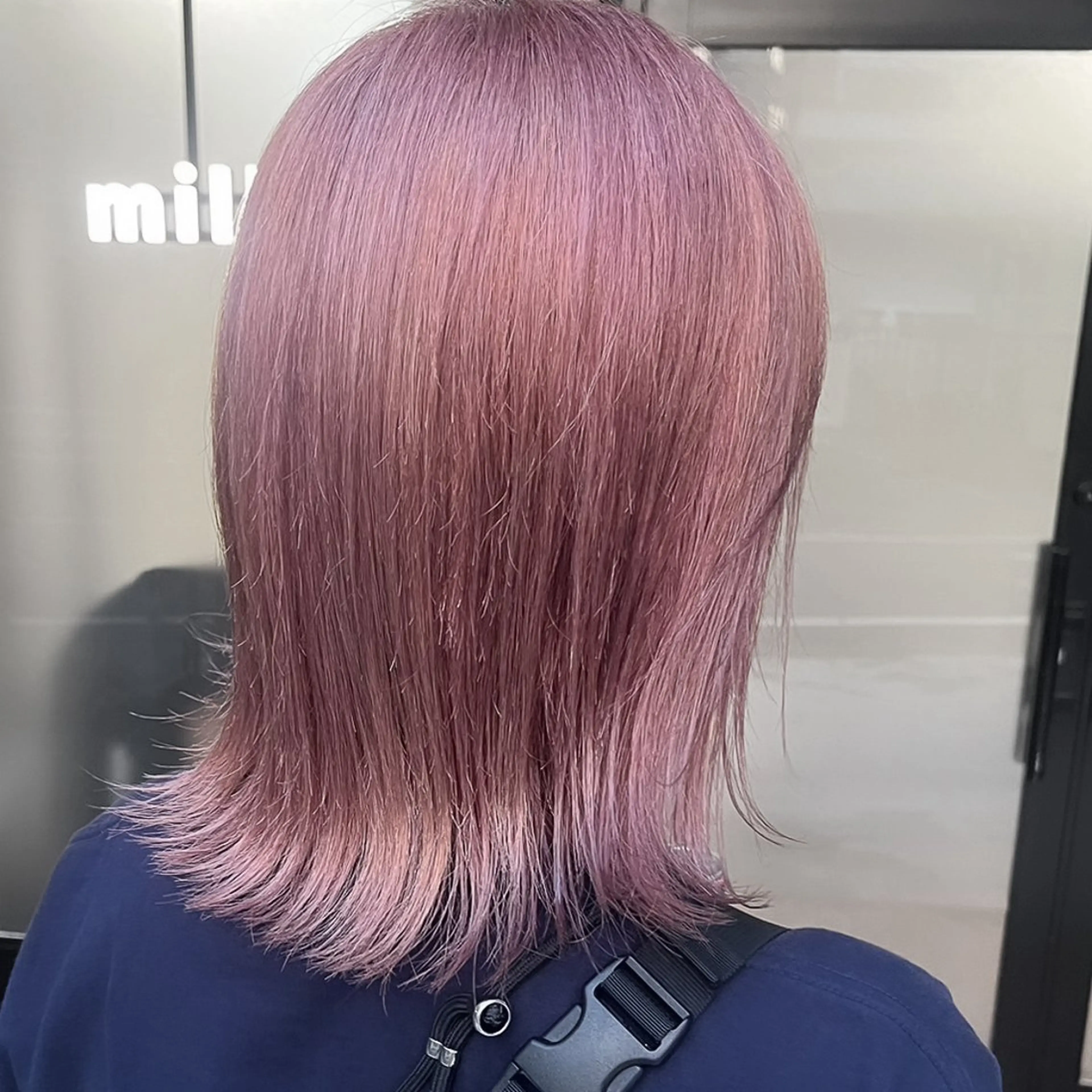 ミディアム カラー 透明感カラー/パーマ 🌀アオノアユミのヘアスタイル
