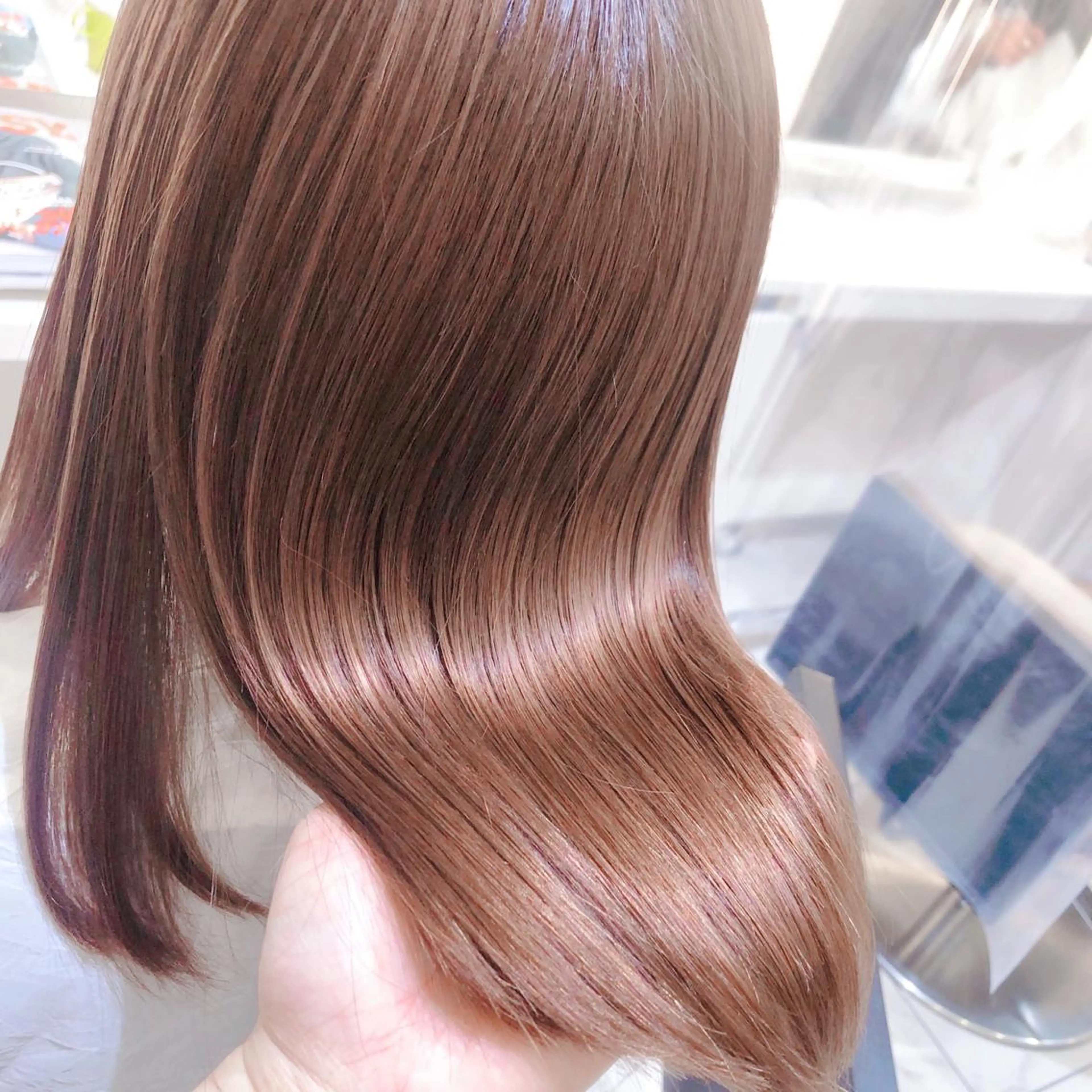 ミディアム 髪質改善 トリートメント 三箇島 陽香のヘアスタイル