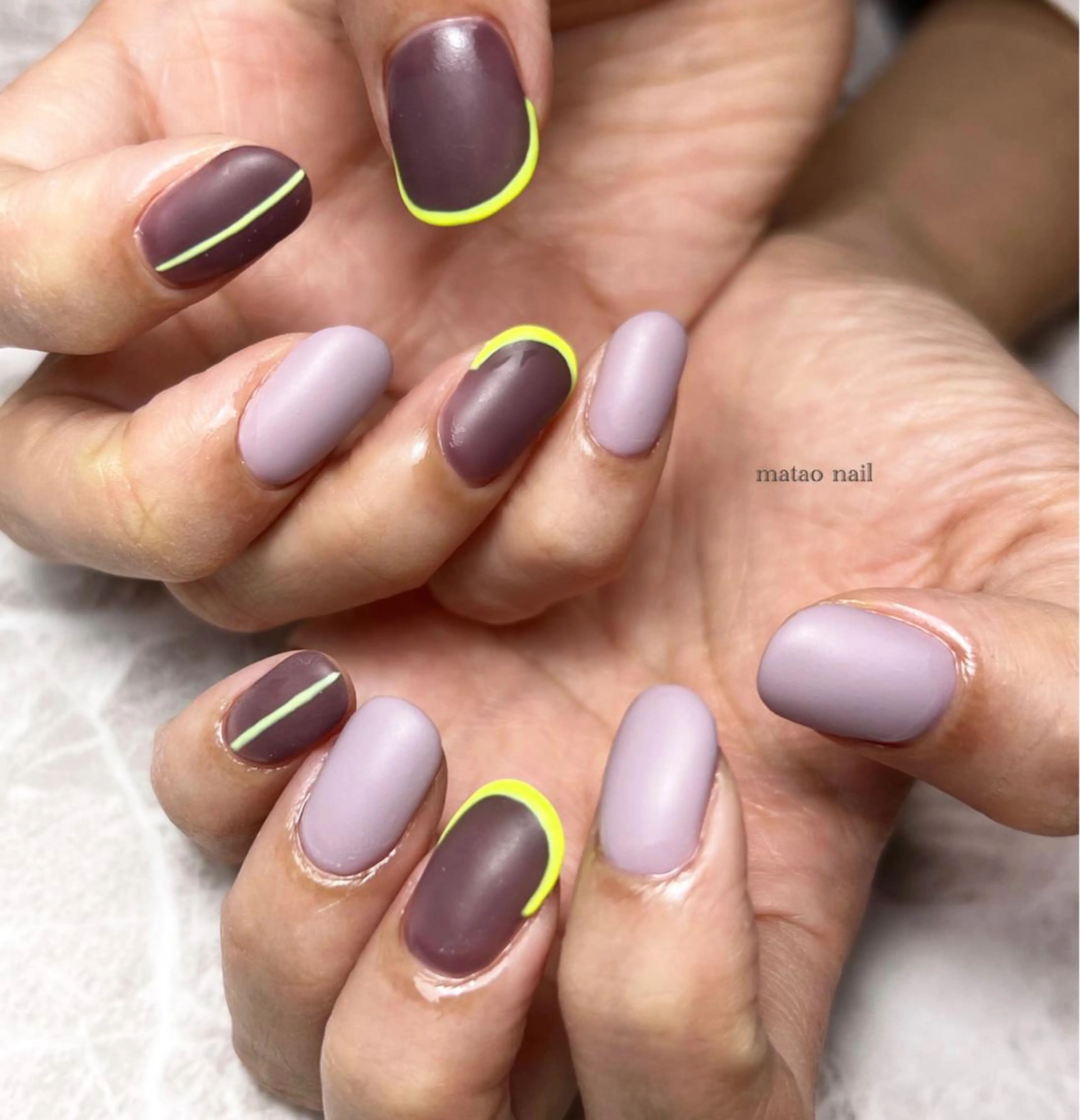 ネイル マットネイル ハンドネイル フットネイル matao nailのネイルデザイン