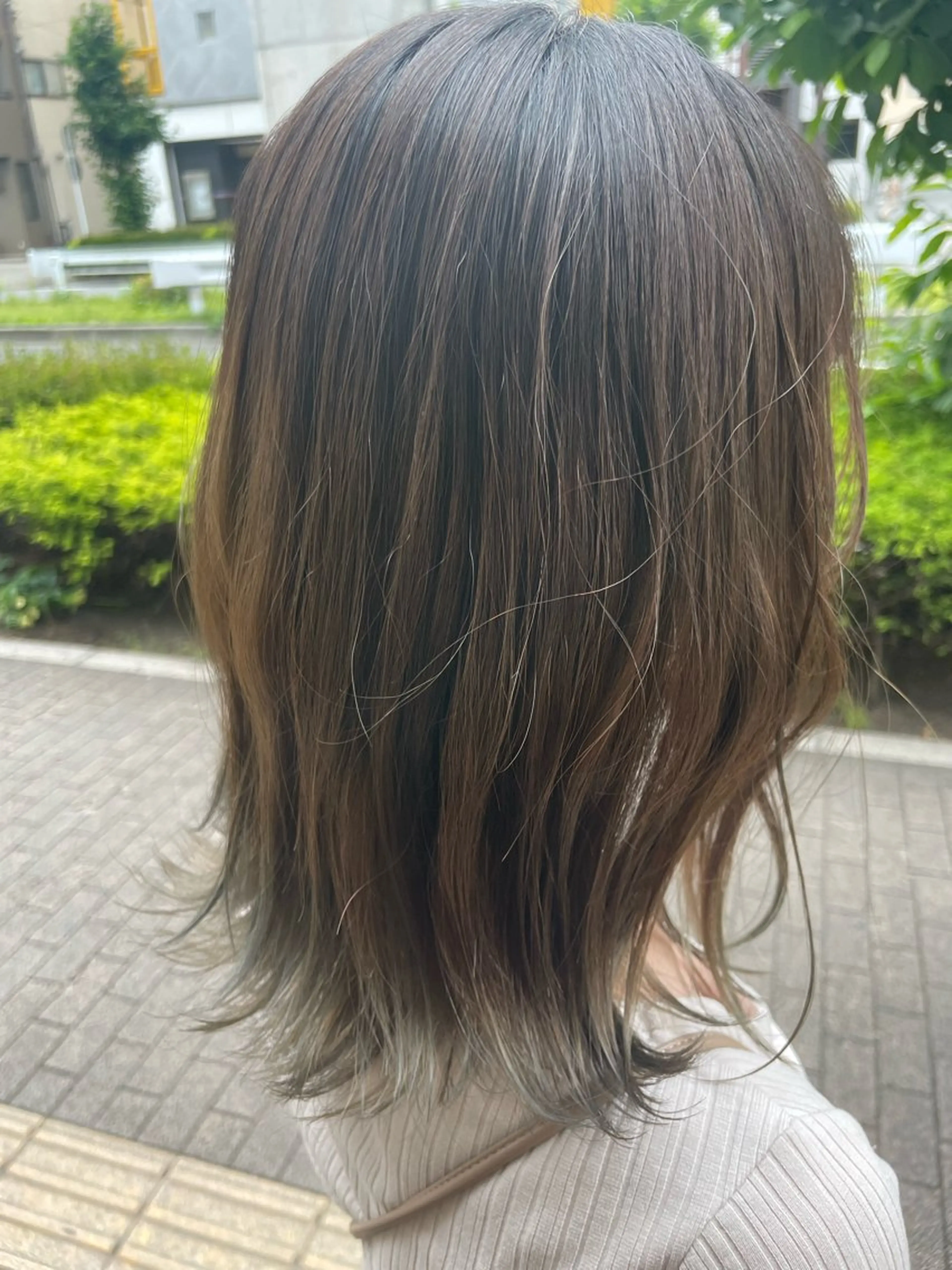 ミディアム カラー カット ヘアカラー トリートメント NAKAMURA 🦋のヘアスタイル