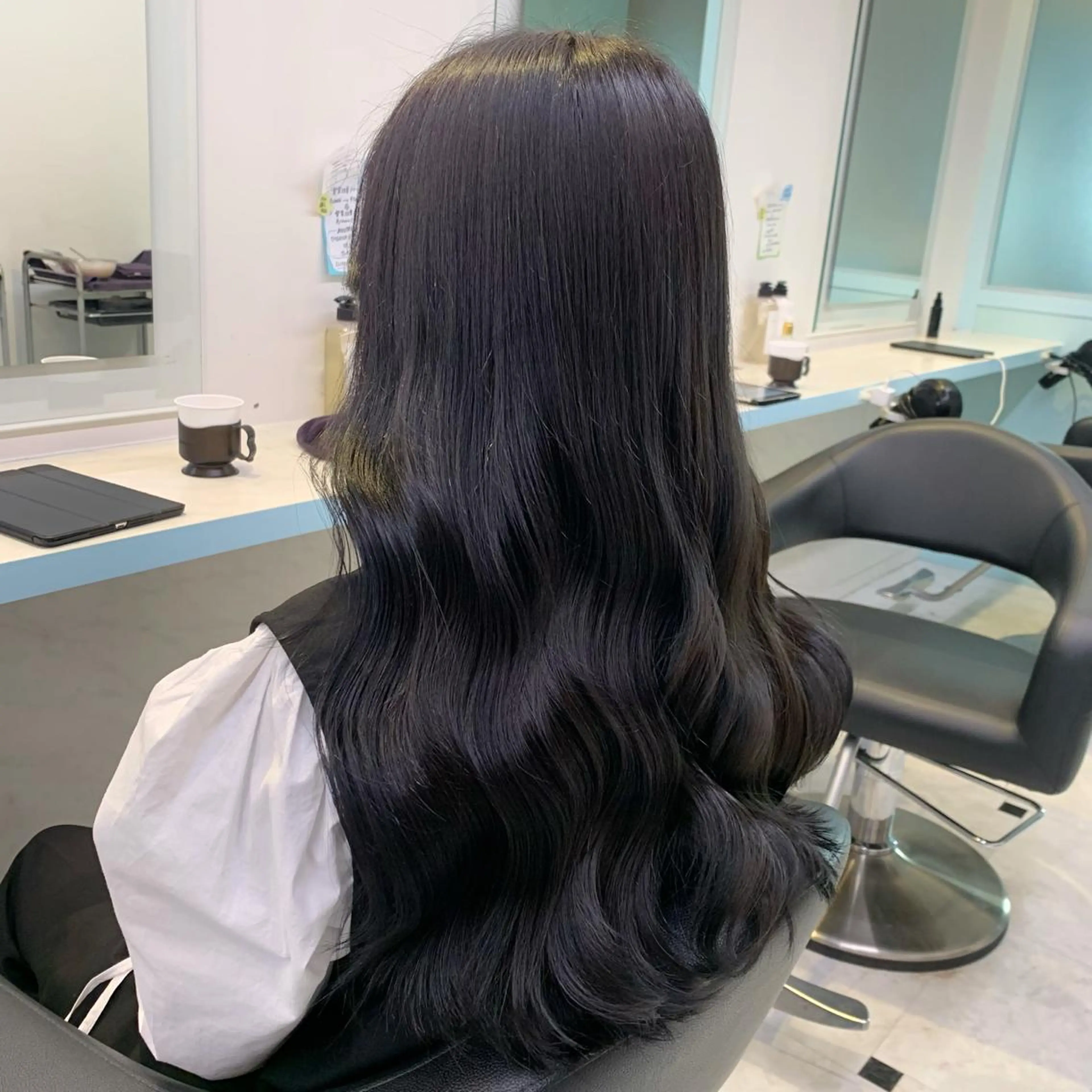 ロング カラー ヘアカラー 🤍大人っぽ韓国暗髪 🤍Asuka🤍のヘアスタイル