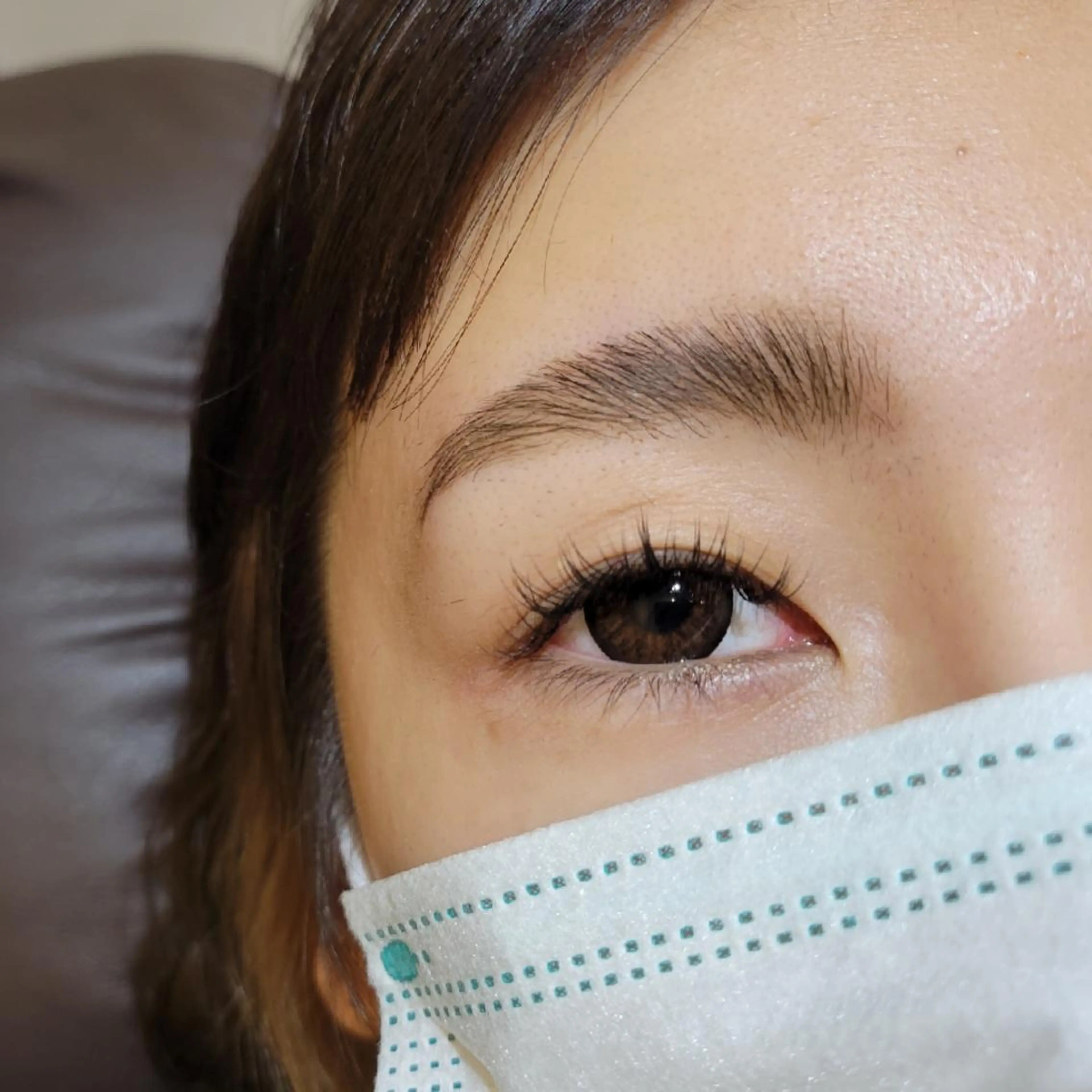 マツエク・マツパ フラットラッシュ 💜bora .のネイルデザイン