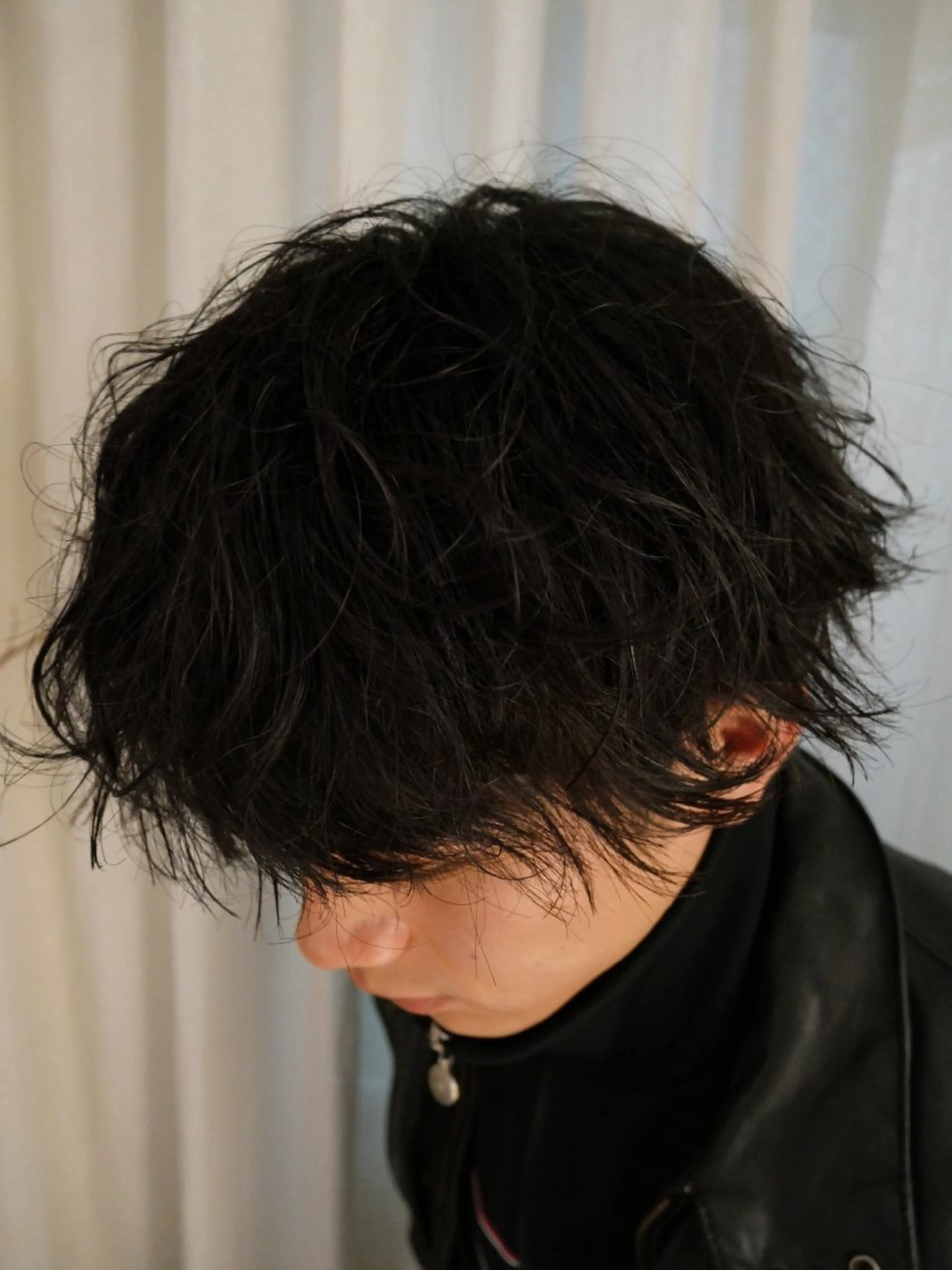 パーマ メンズ カットモデル FILMSりくのヘアスタイル