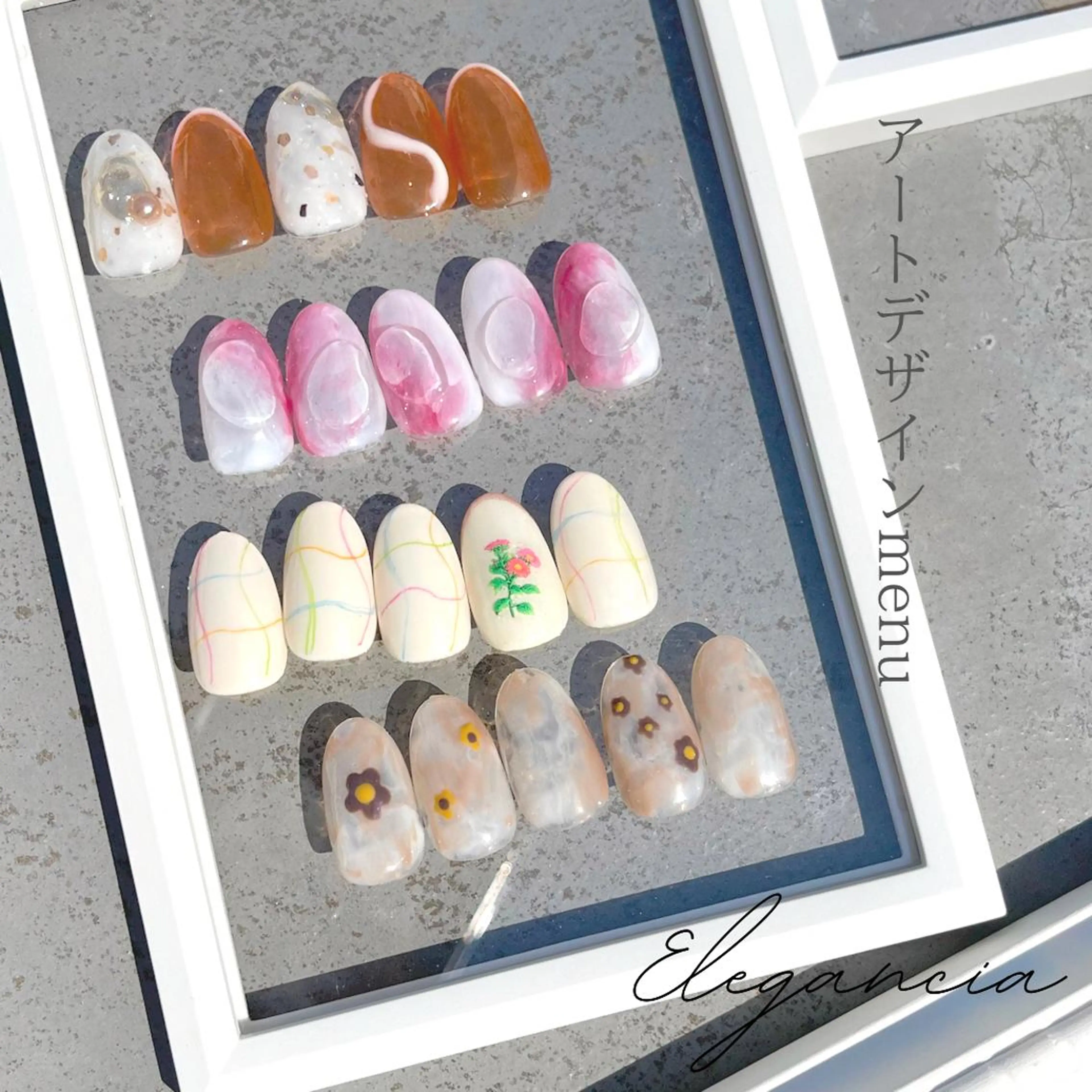 カラー ネイル ハンドネイル Elegancia. Hiromiのネイルデザイン