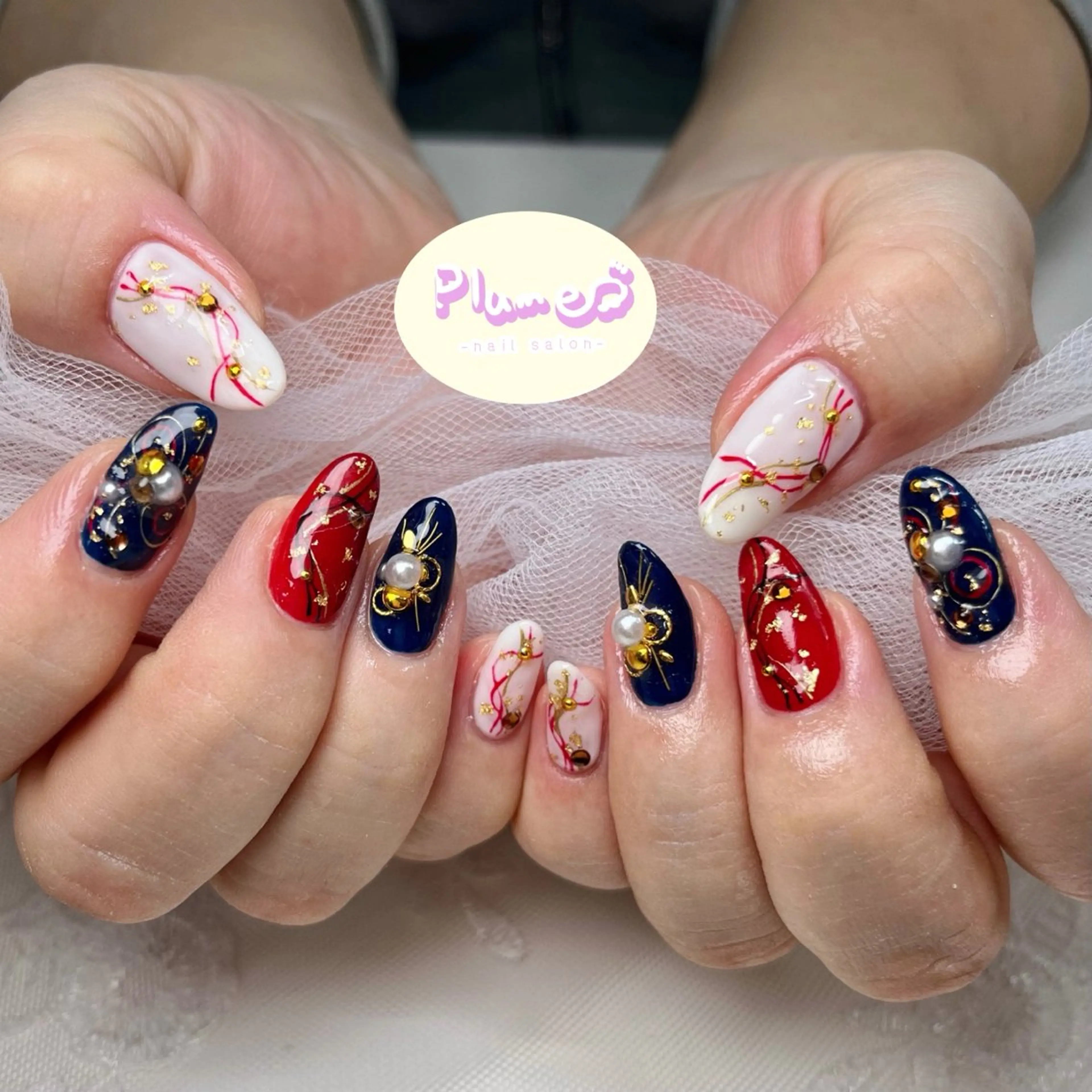 ネイル ハンドネイル plume nail ☆韓国ネイルのネイルデザイン