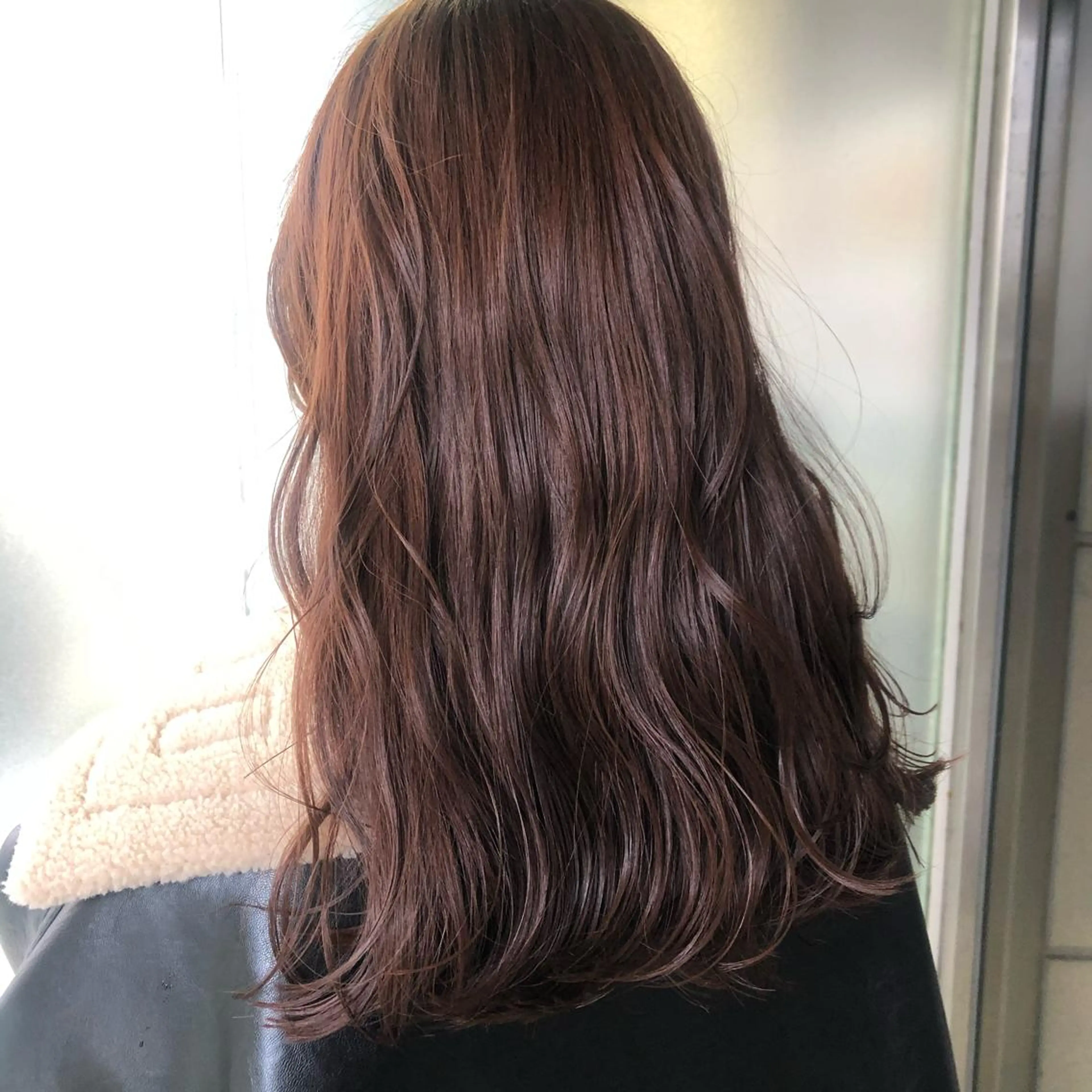 ロング カラー ブラウンカラー ピンクカラー ピンクブラウン ヘアカラー 🌱Laraca🌱 原田涼香のヘアスタイル