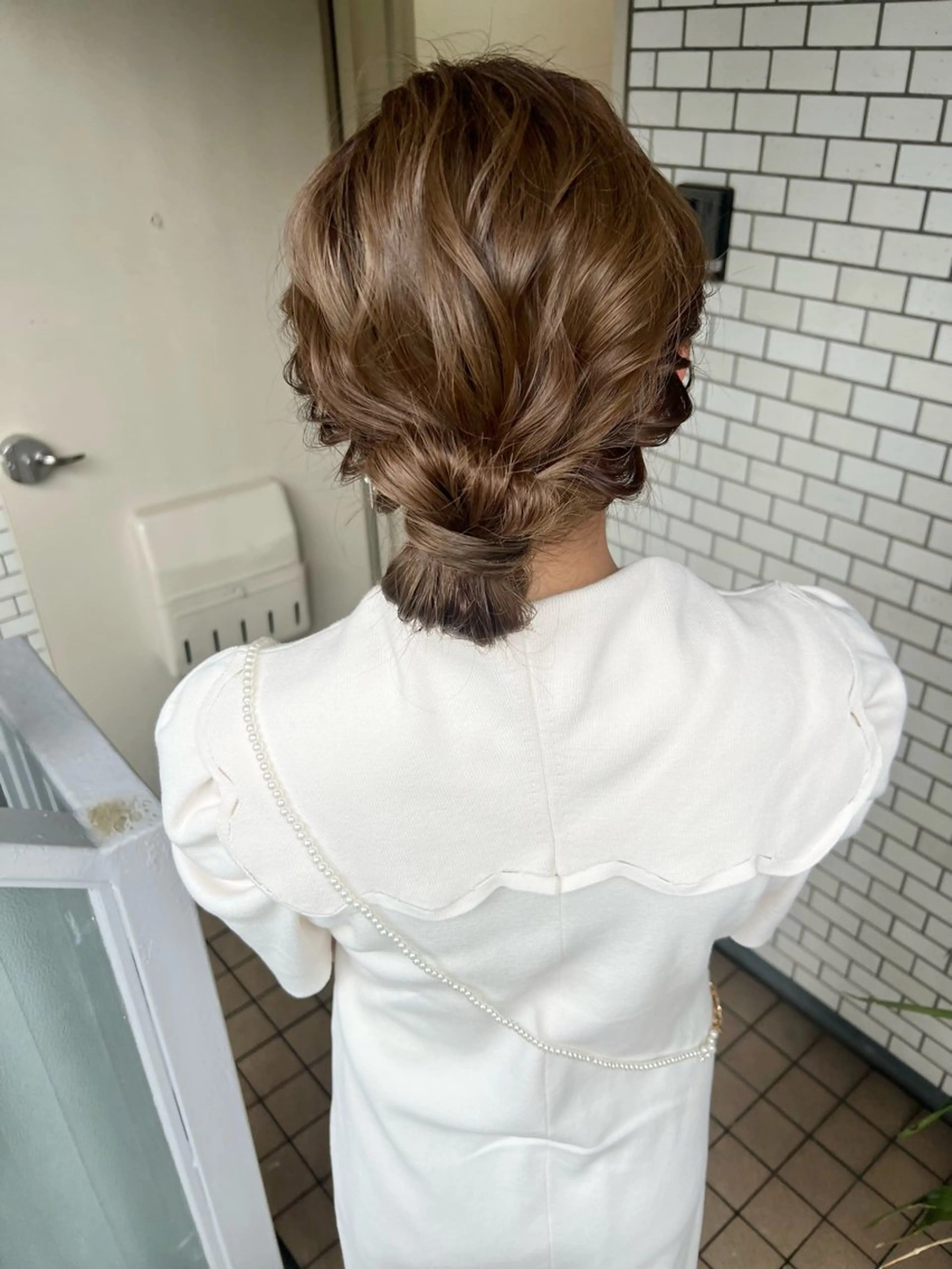 ヘアアレンジ ローシニヨン ヘアセット 大人可愛いヘアメイク 💋🧚‍♀️しずかのヘアスタイル