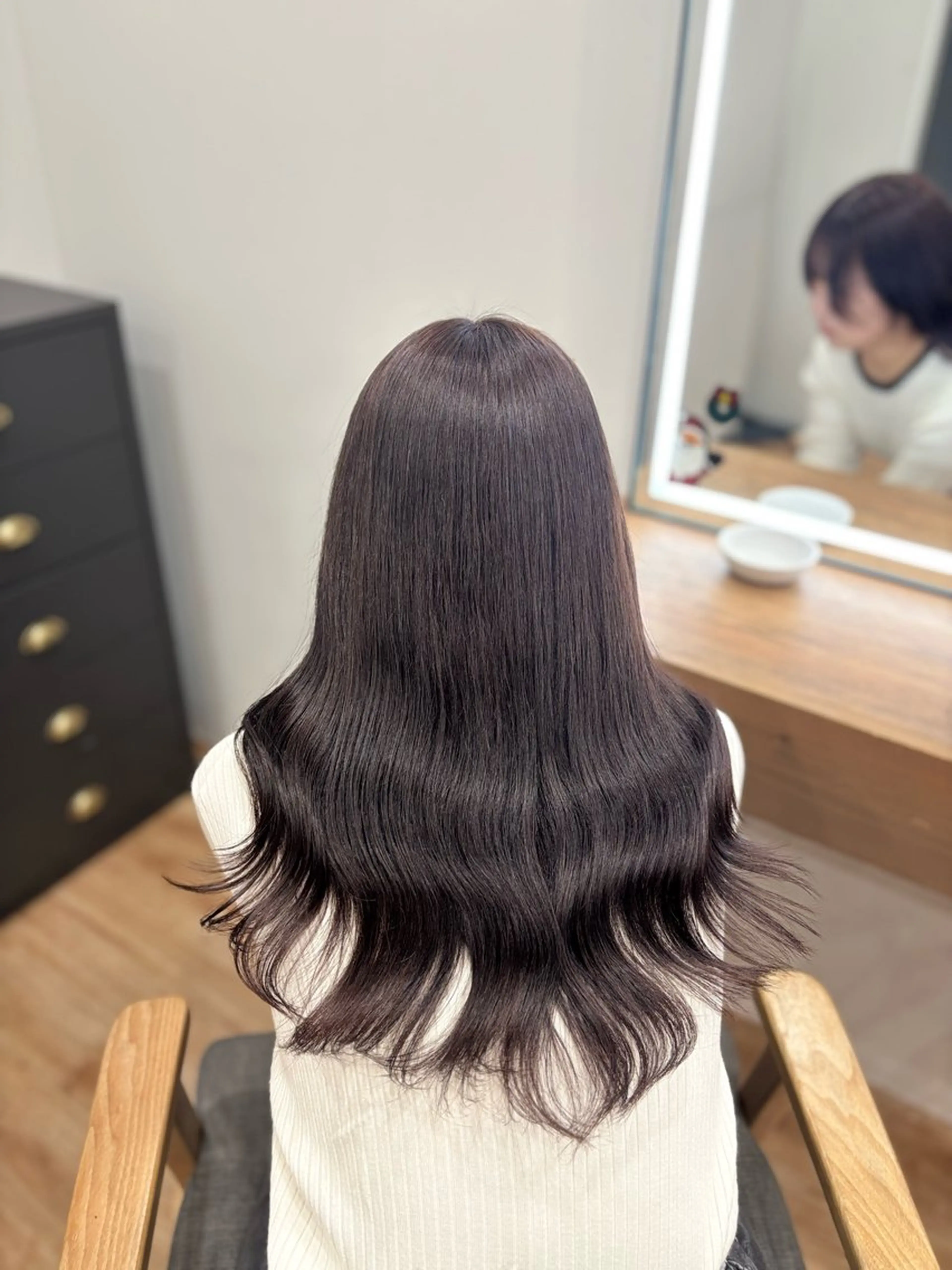 ロング カラー 透明感カラー ラベンダーカラー カット ヘアカラー トリートメント little 小濱彰太のヘアスタイル