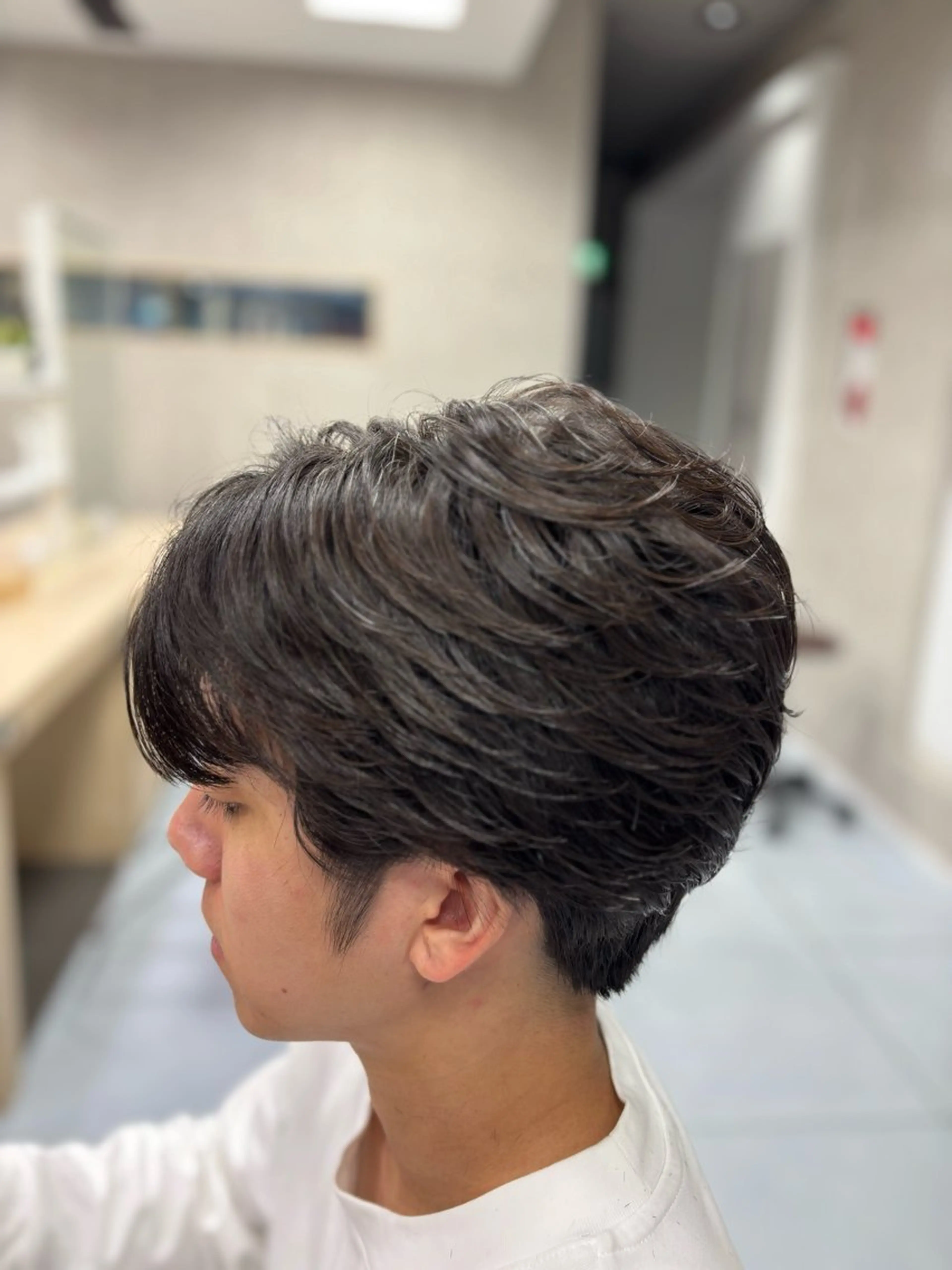 ショート パーマ メンズ カット パーマ メンズ特化韓国風 パーマスタイル/りんのヘアスタイル