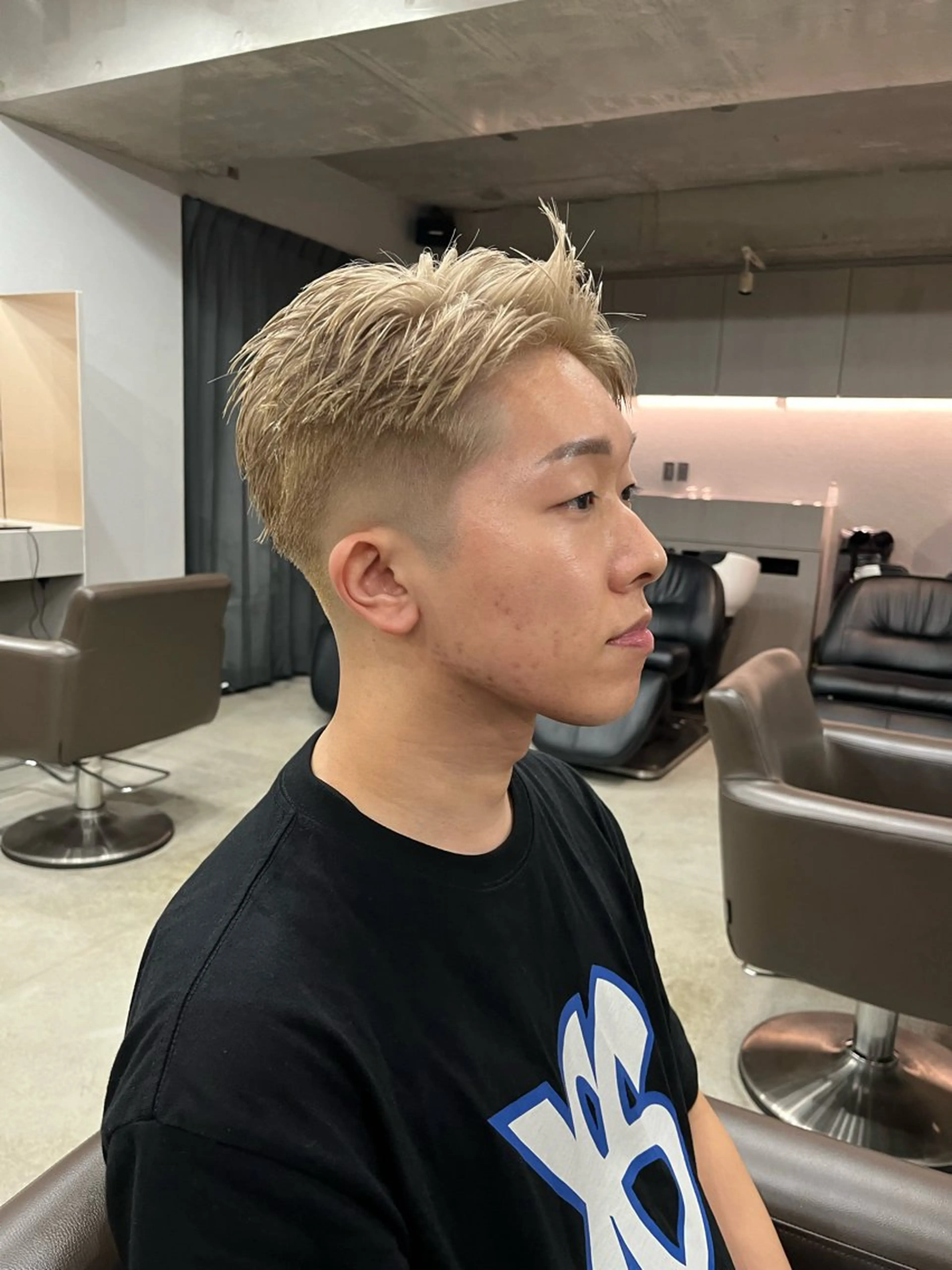 カラー メンズ 縮毛矯正/スパイラル パーマ/表参道のヘアスタイル