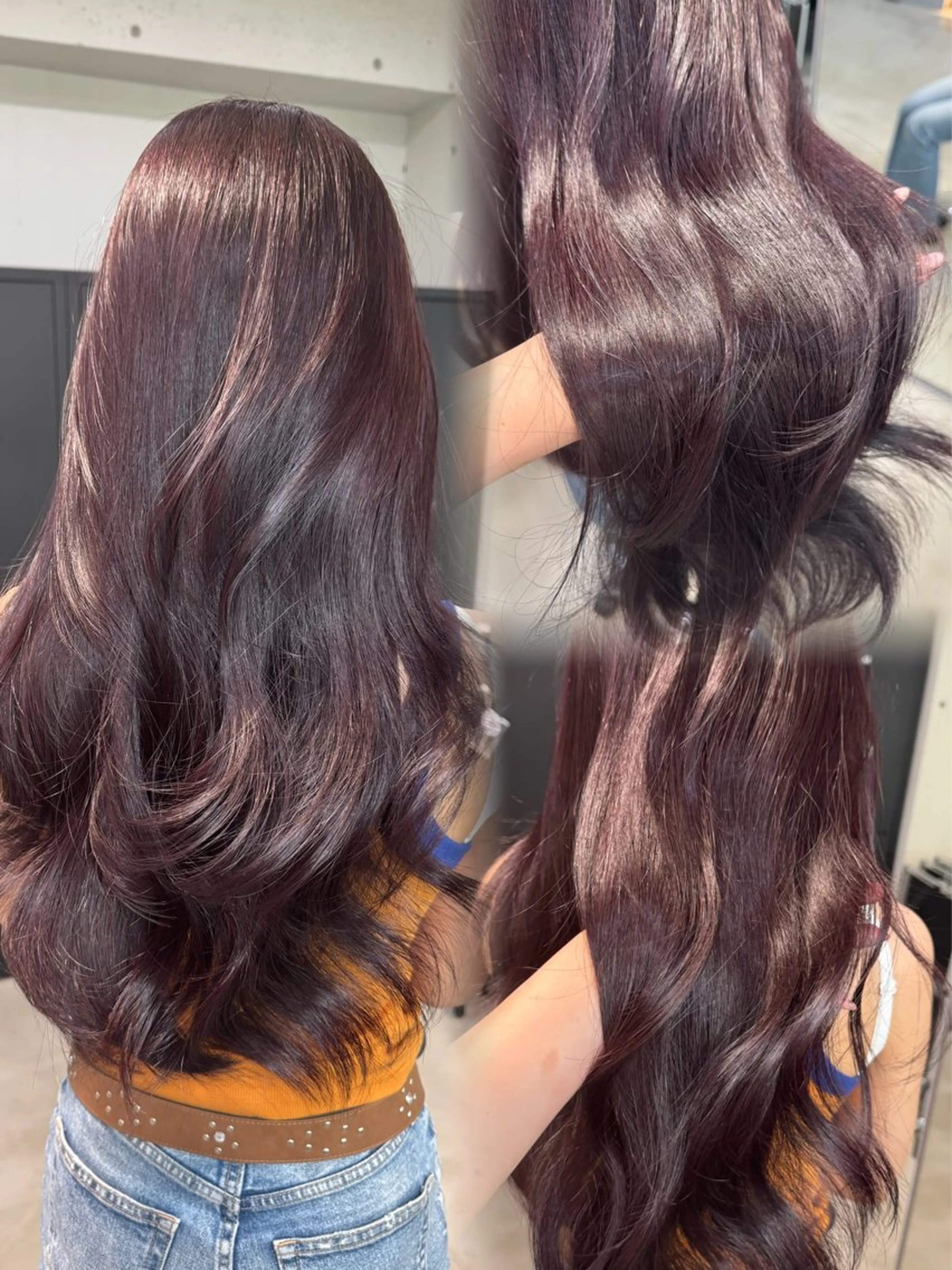 ロング カラー 艶カラー♡クール トレンドヘア♡アユミのヘアスタイル