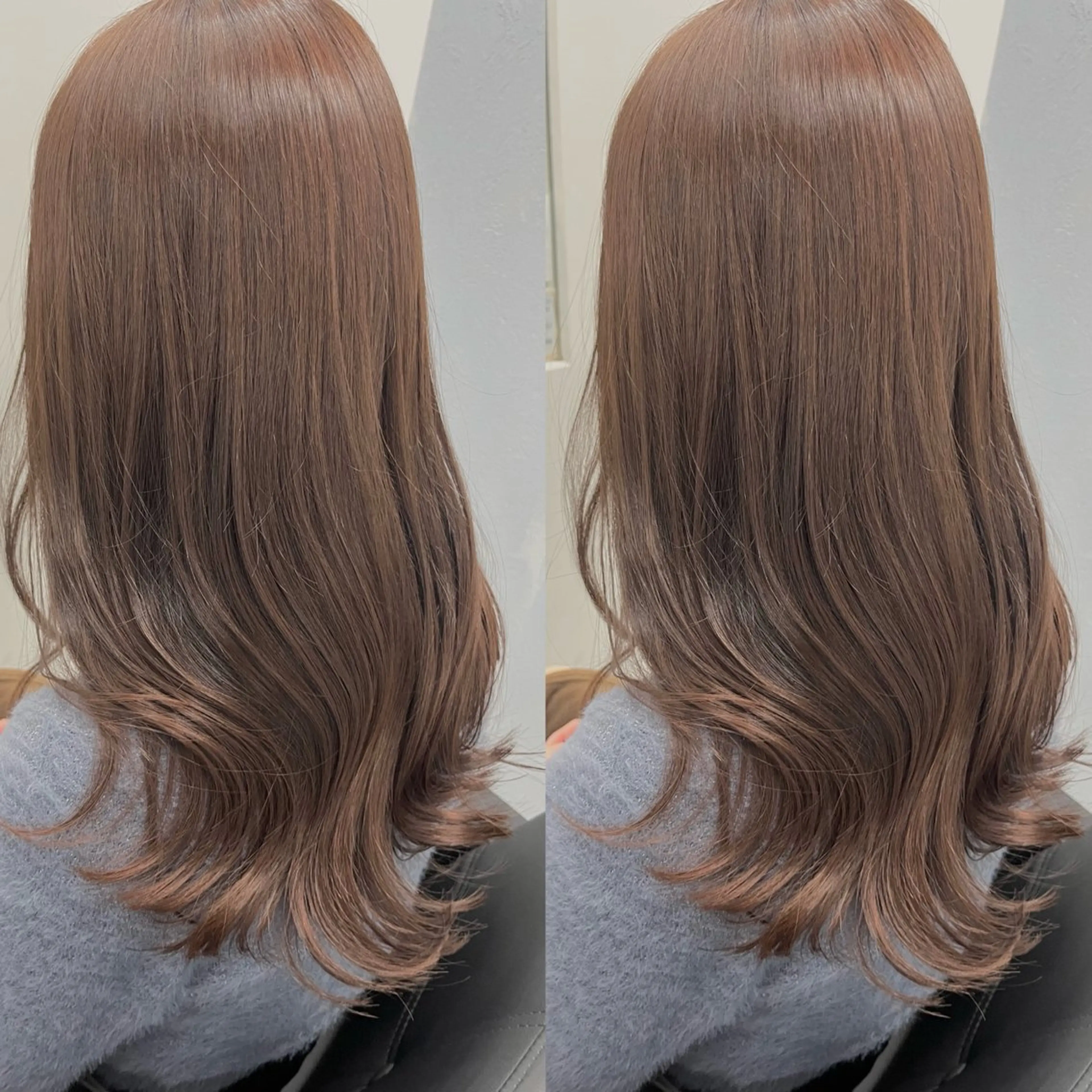 ロング カット ヘアカラー トリートメント 透明感カラー🪿🤍 顔まわりカットのヘアスタイル