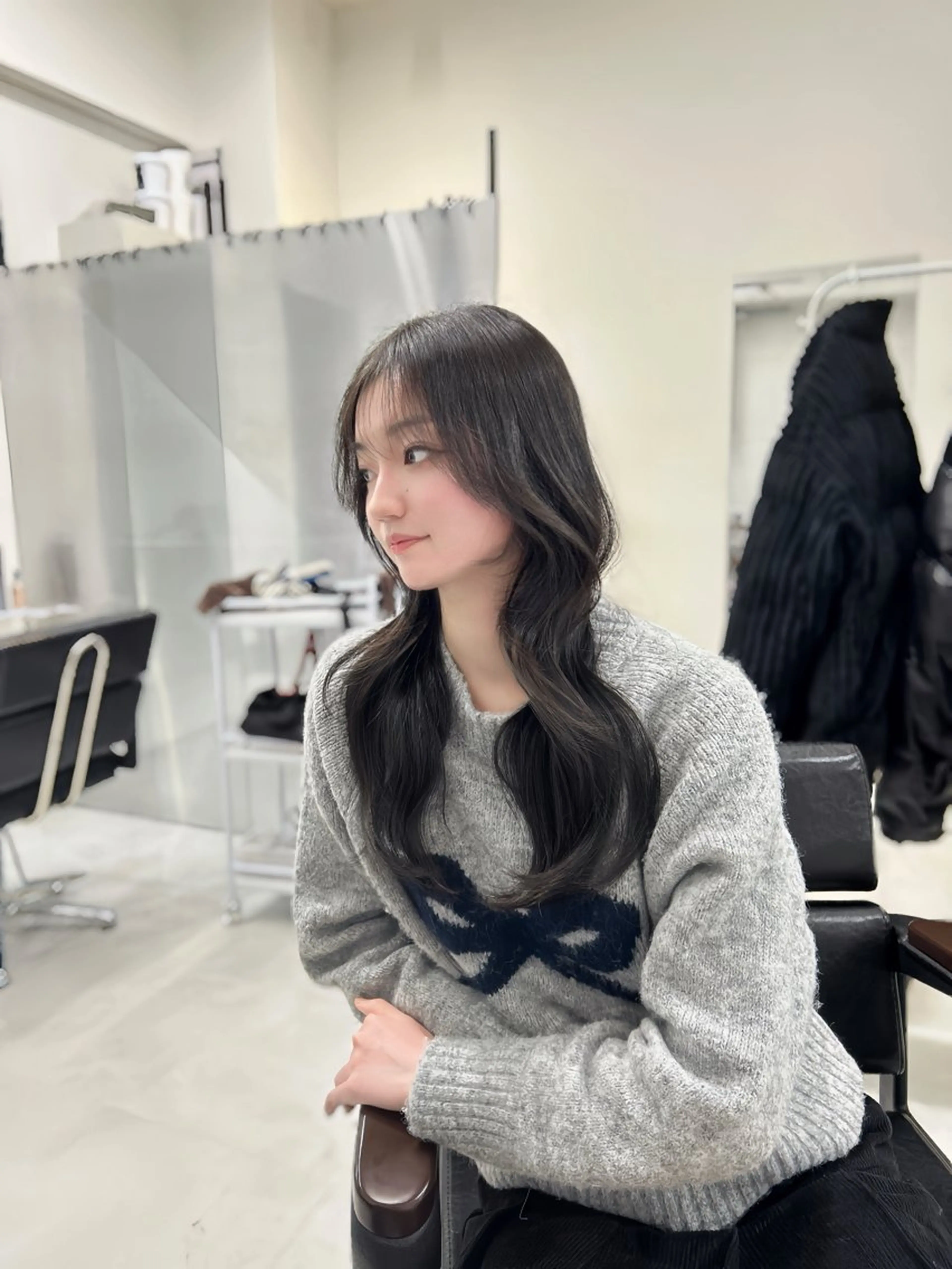 ロング カット ヘアカラー トリートメント LOMKH所属・レイヤーカット/韓国 /縮毛矯正/タツヤのヘアスタイル