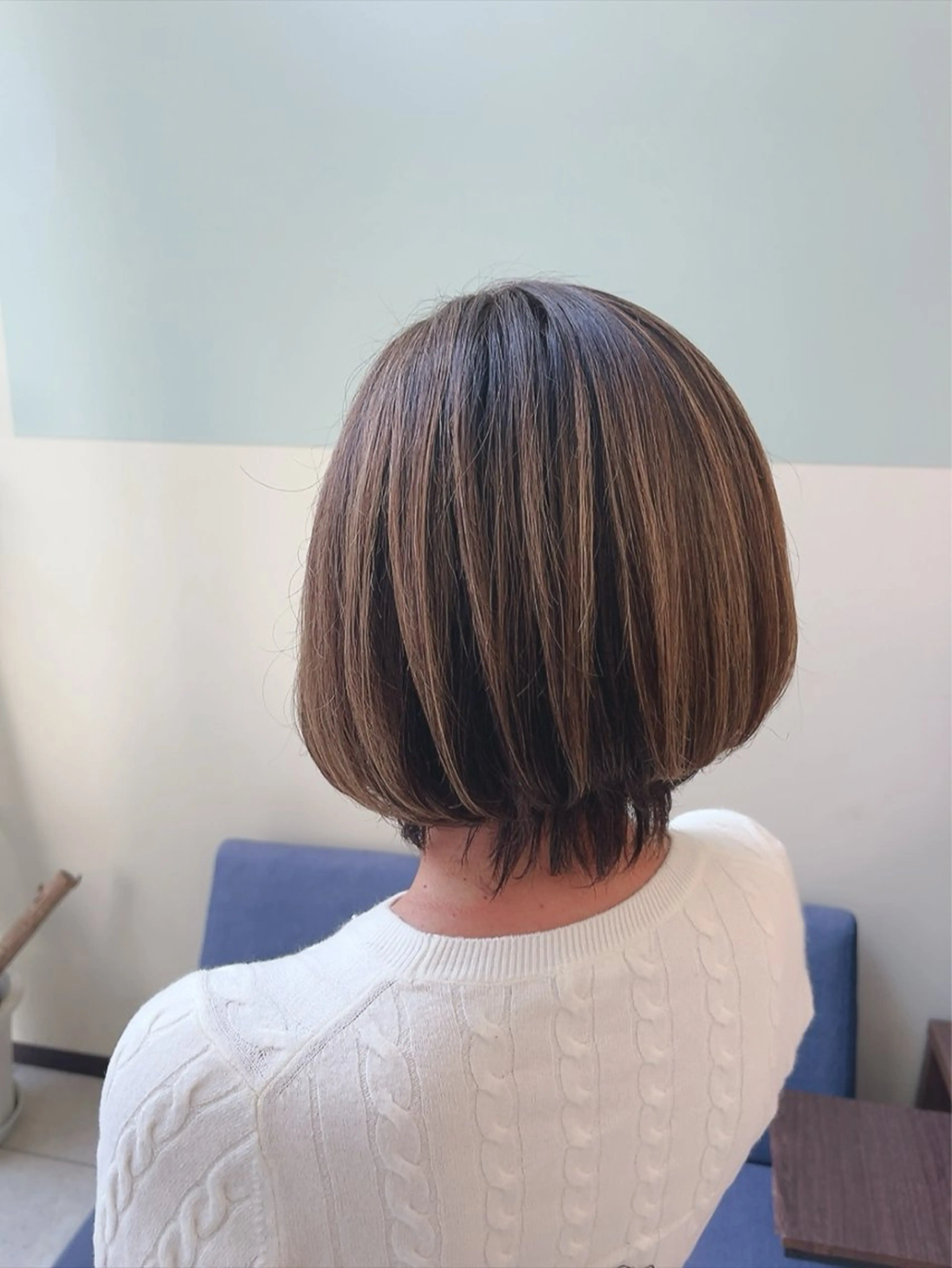 ショート ボブ ハイライト ヘアカラー トリートメント mateca・hair所属・林 真之介のヘアスタイル