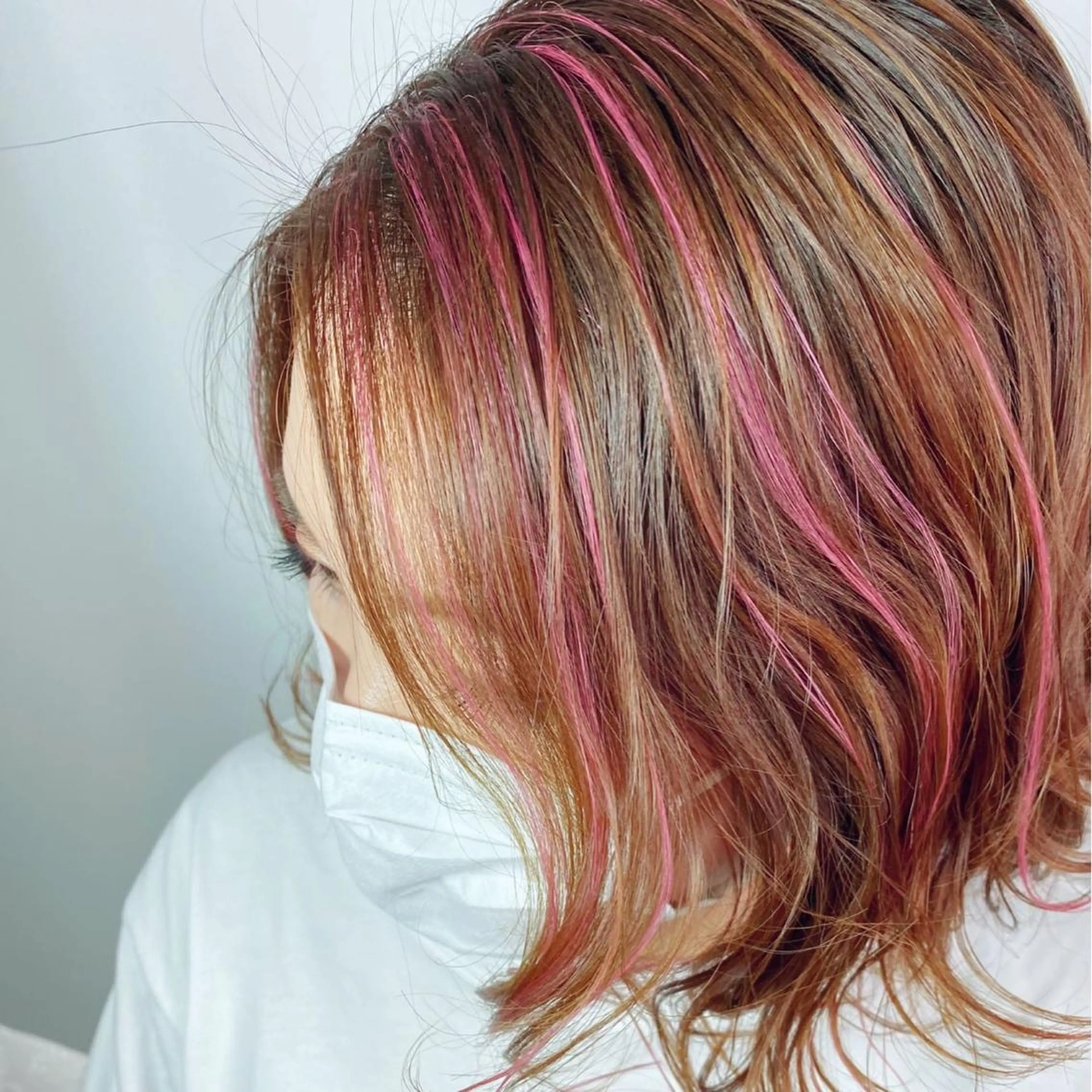 セミロング カラー ヘアアレンジ エクステ エクステ ヘアセット KIRAN 山﨑のマツエク・マツパデザイン