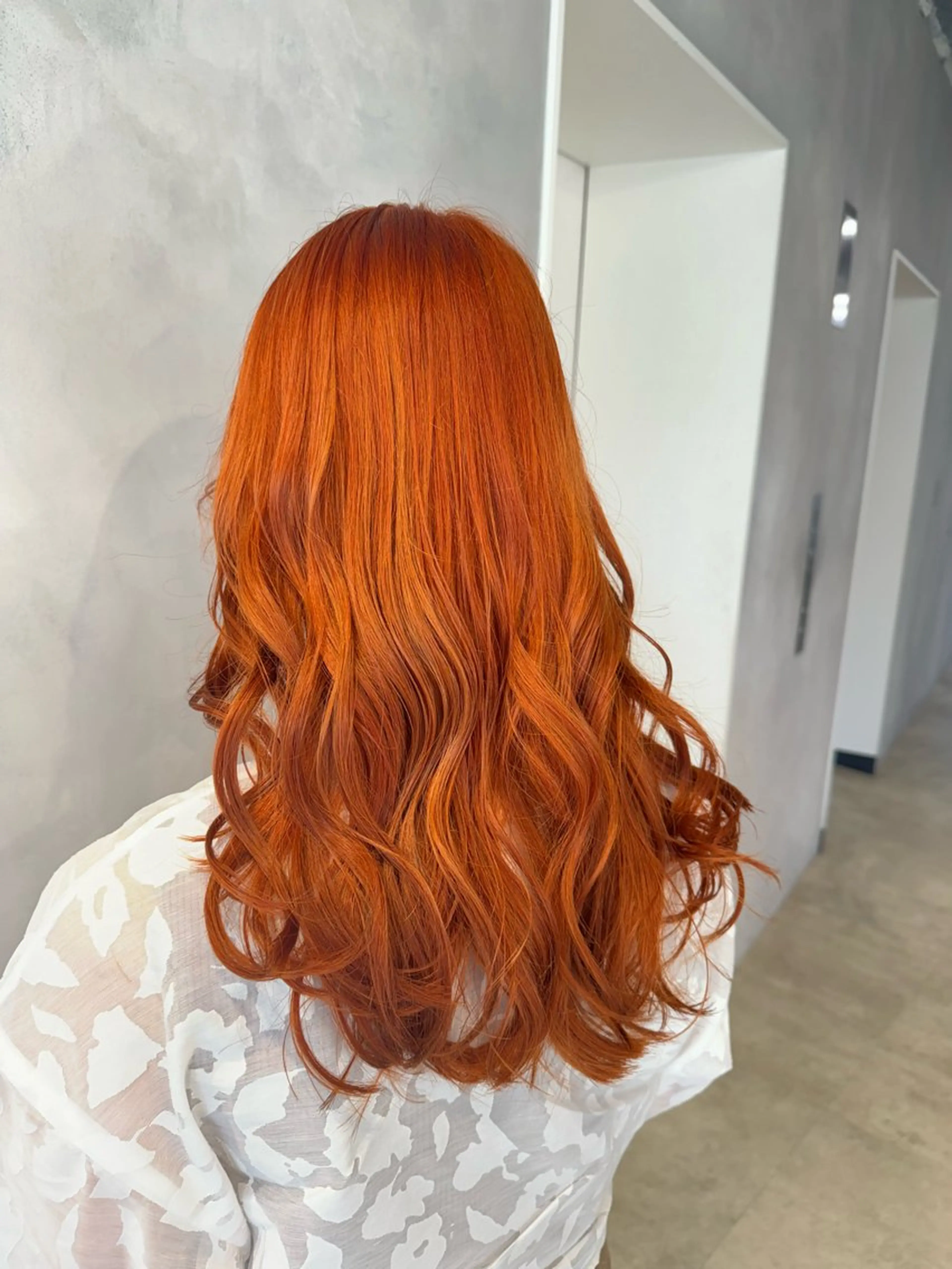 カラー オレンジ カット ヘアカラー トリートメント 透明感カラー✨艶髪 制作🌱山根あゆみのヘアスタイル