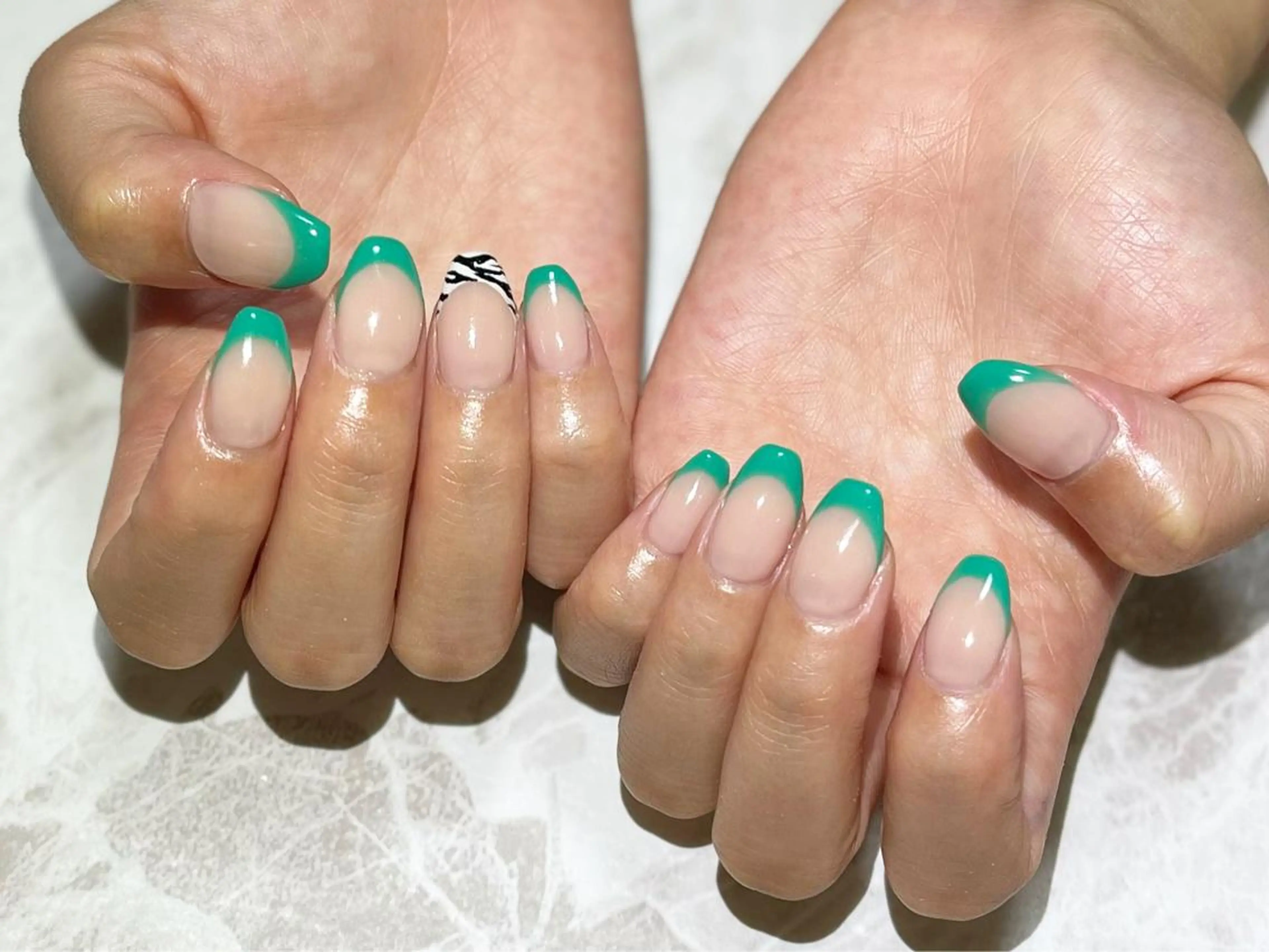 ネイル フットネイル フレンチネイル ニュアンスネイル シンプルネイル 春ネイル ネイル フフラ所属・nail fufla ♡yamane♡のネイルデザイン