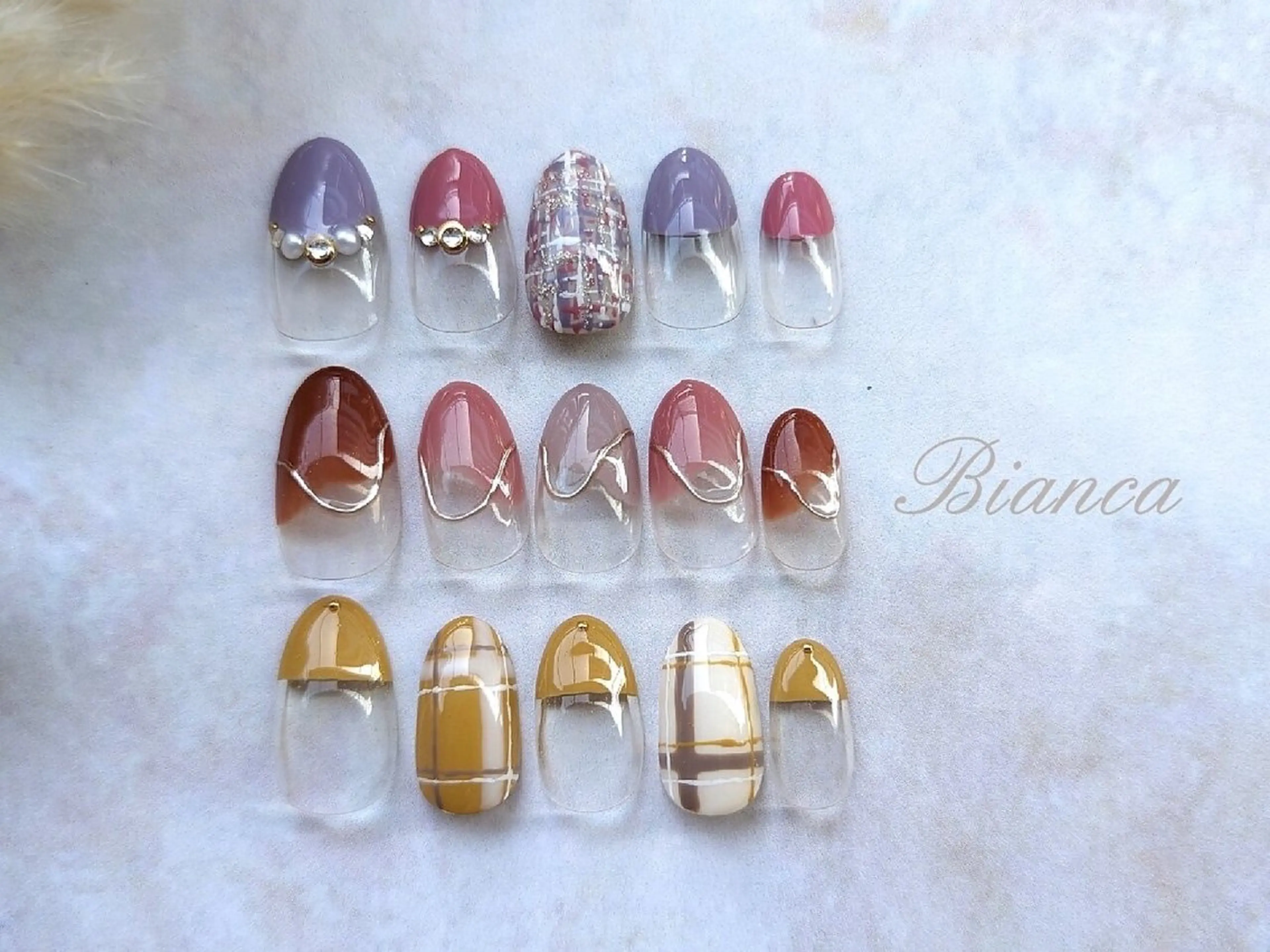 ネイル Bianca浦和🪽 藤岡のネイルデザイン